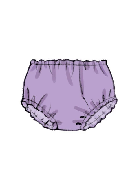Butterick Babies Top and Panties B6884 - Image 7