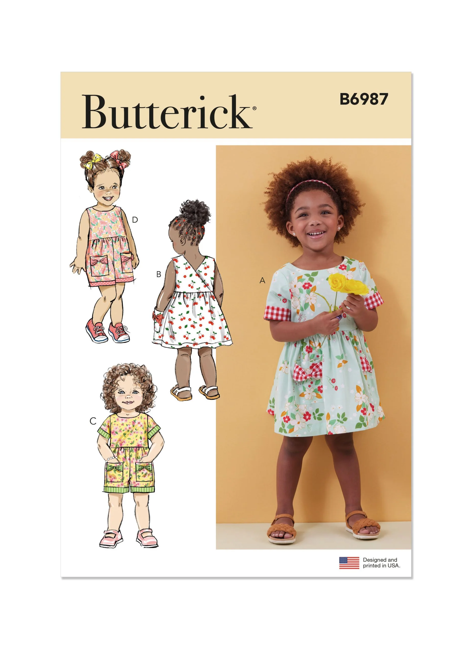 Butterick Baby/Child Dress & Romper B6987 - Image 2