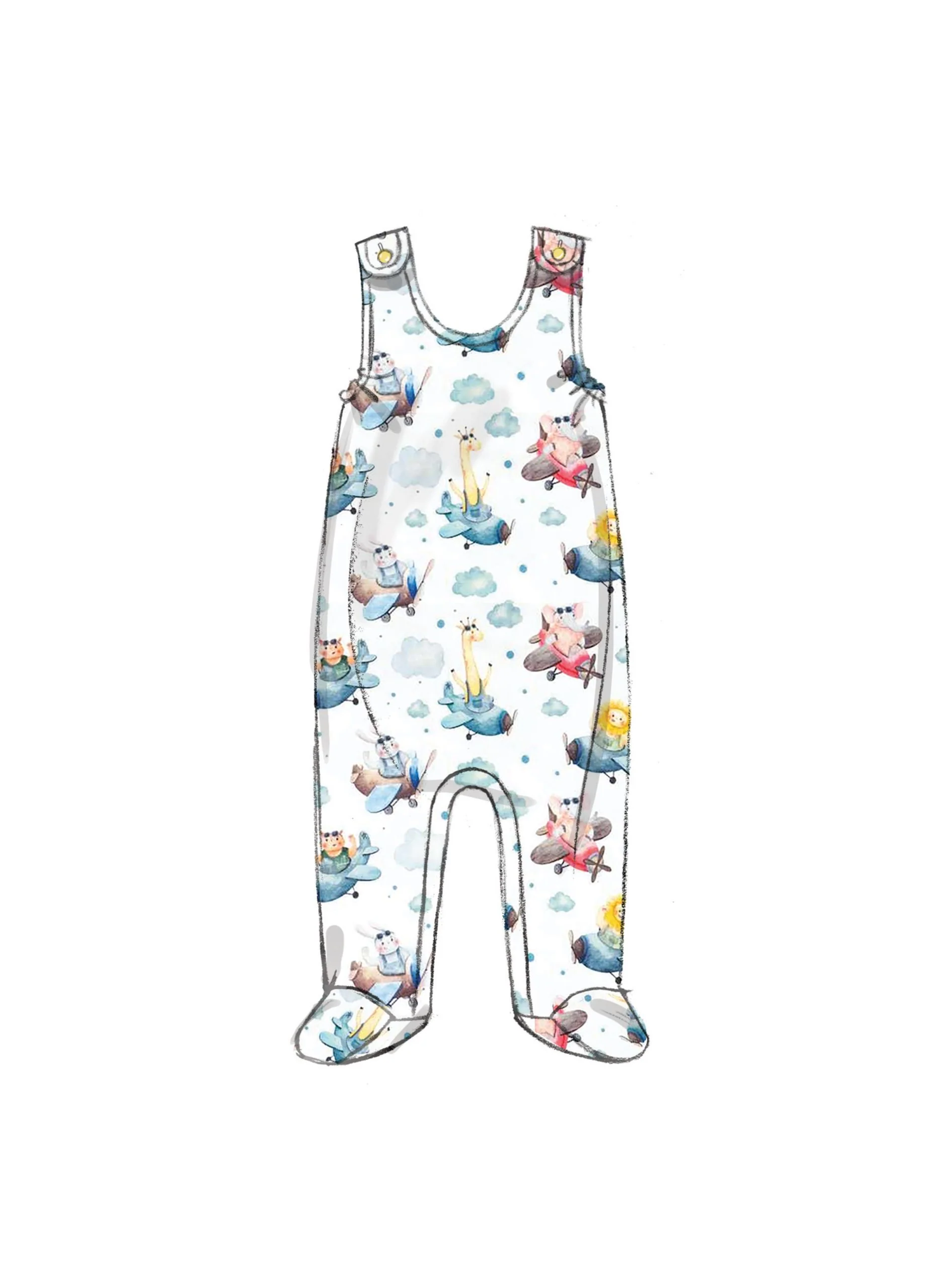 Butterick Baby Outfit B6970 - Image 9