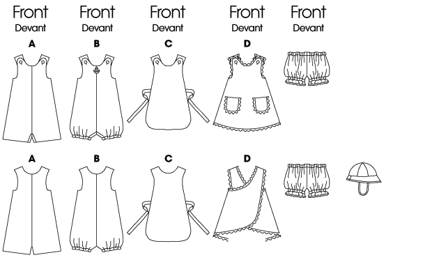 Butterick Baby Outfits B5625 - Image 9