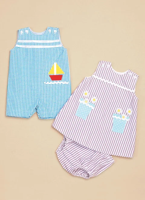 Butterick Baby Overalls, Dress and Panties B6905
