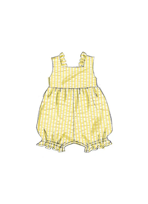 Butterick Baby Romper and Dress B6950 - Image 4
