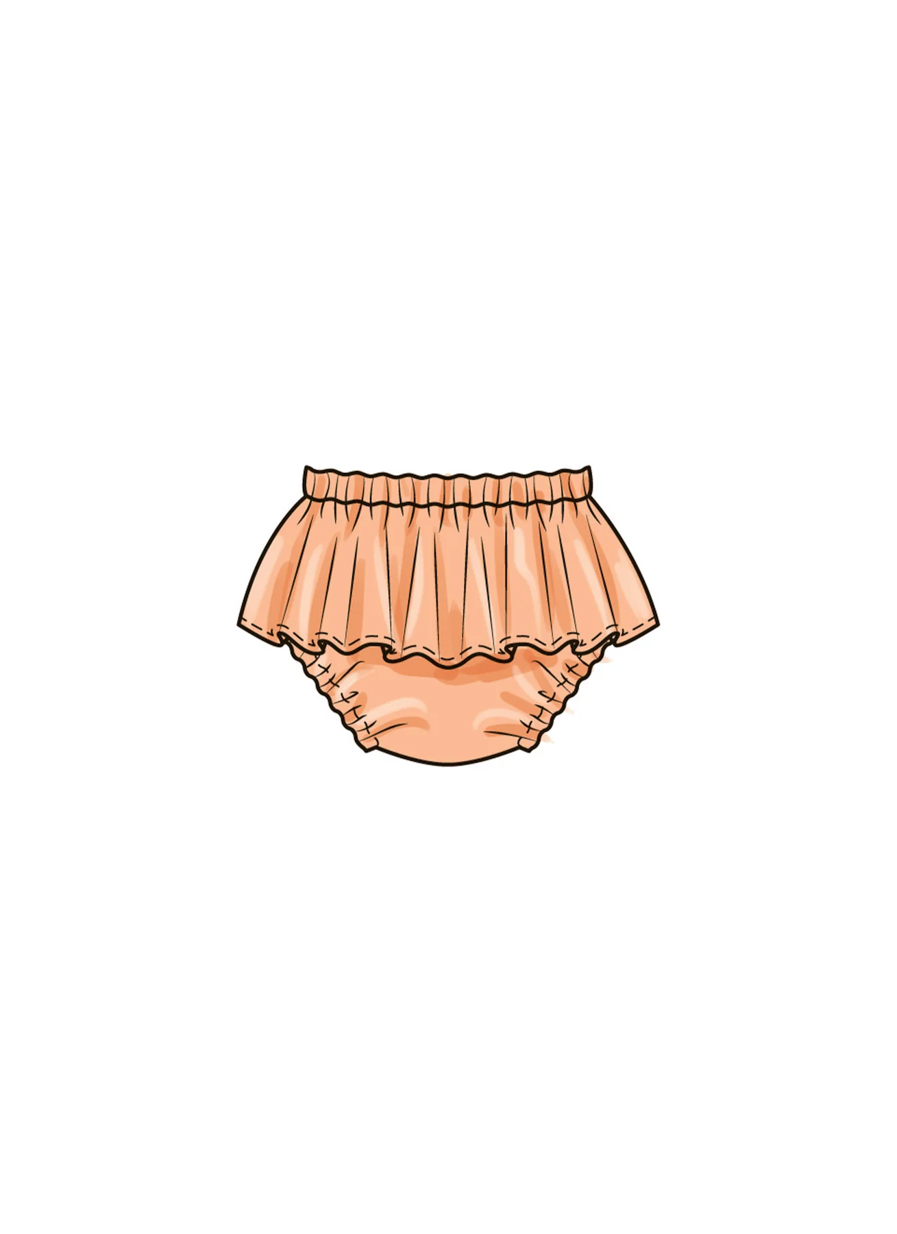 Butterick Baby Top, Panties, Hat B6935 - Image 7