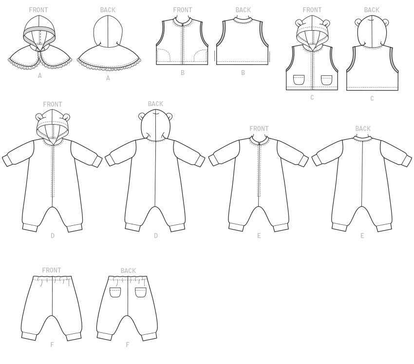 Butterick Baby's Outfit B6372 - Image 10