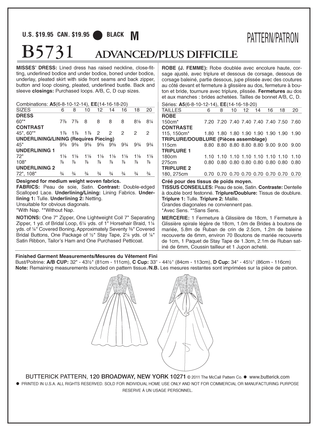 Butterick Bridal Gown B5731 - Image 8