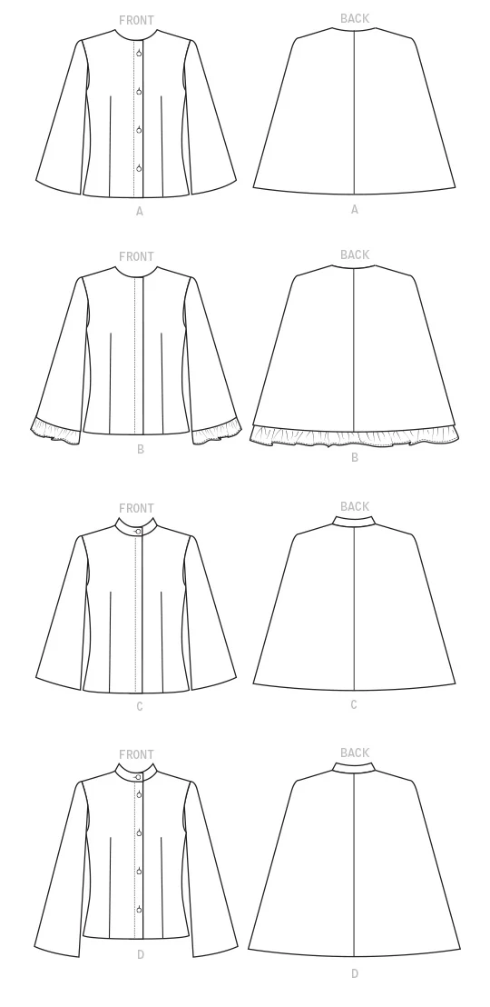 Butterick Cape B6603 - Image 8