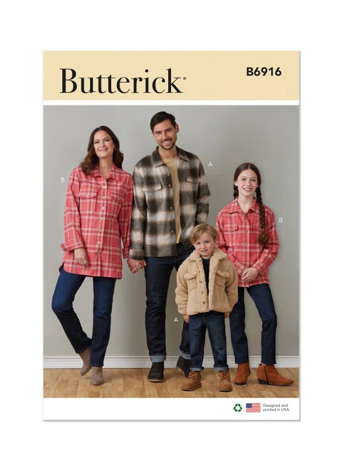 Butterick Child/Teen/Adult Jacket/Shackets B6916 - Image 2