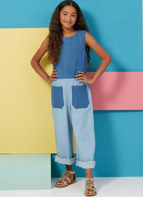 Butterick Child/Teen Dress, Romper B6937 - Image 4