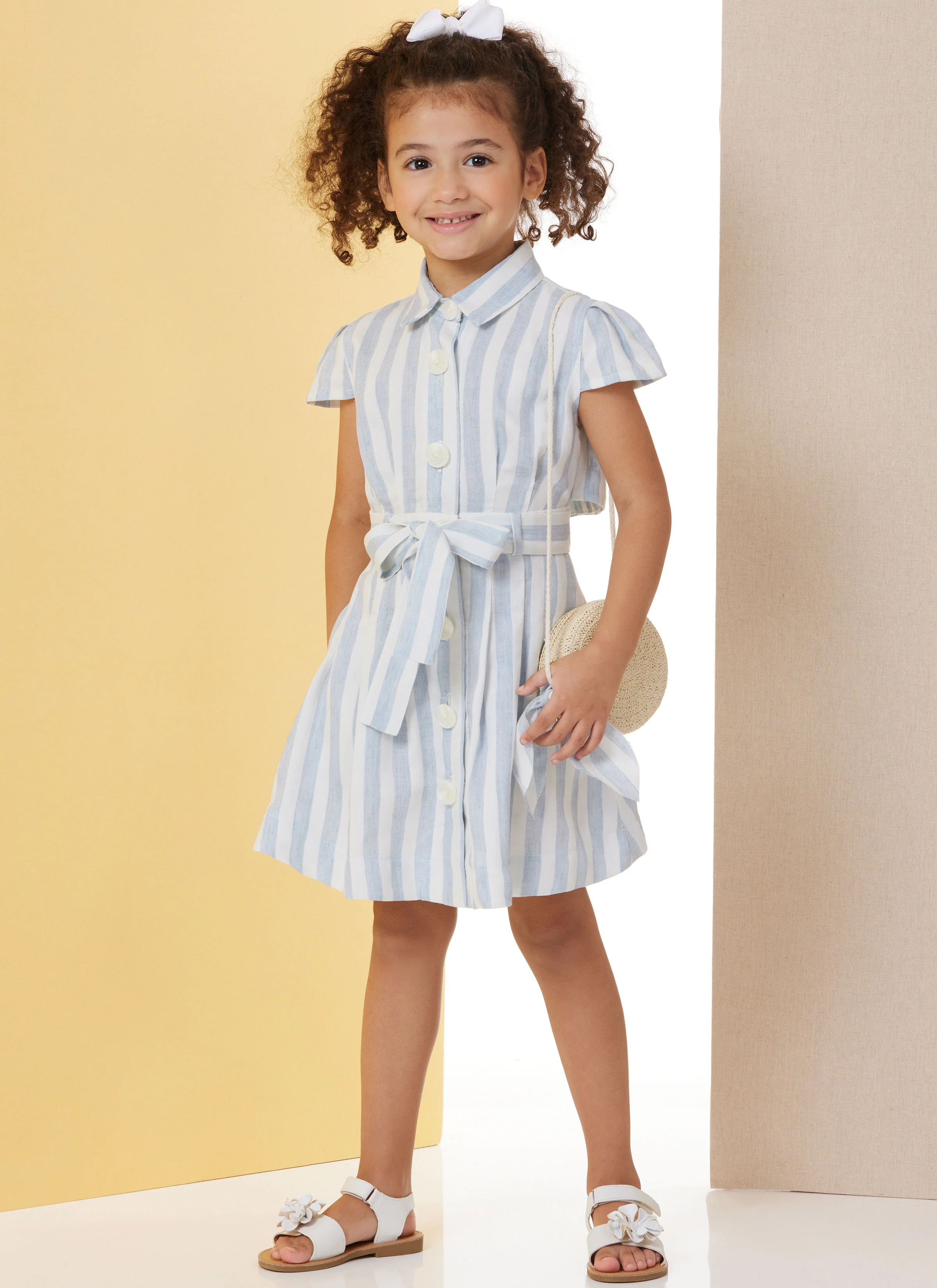 Butterick Children's Dress with Tie Belt B7033
