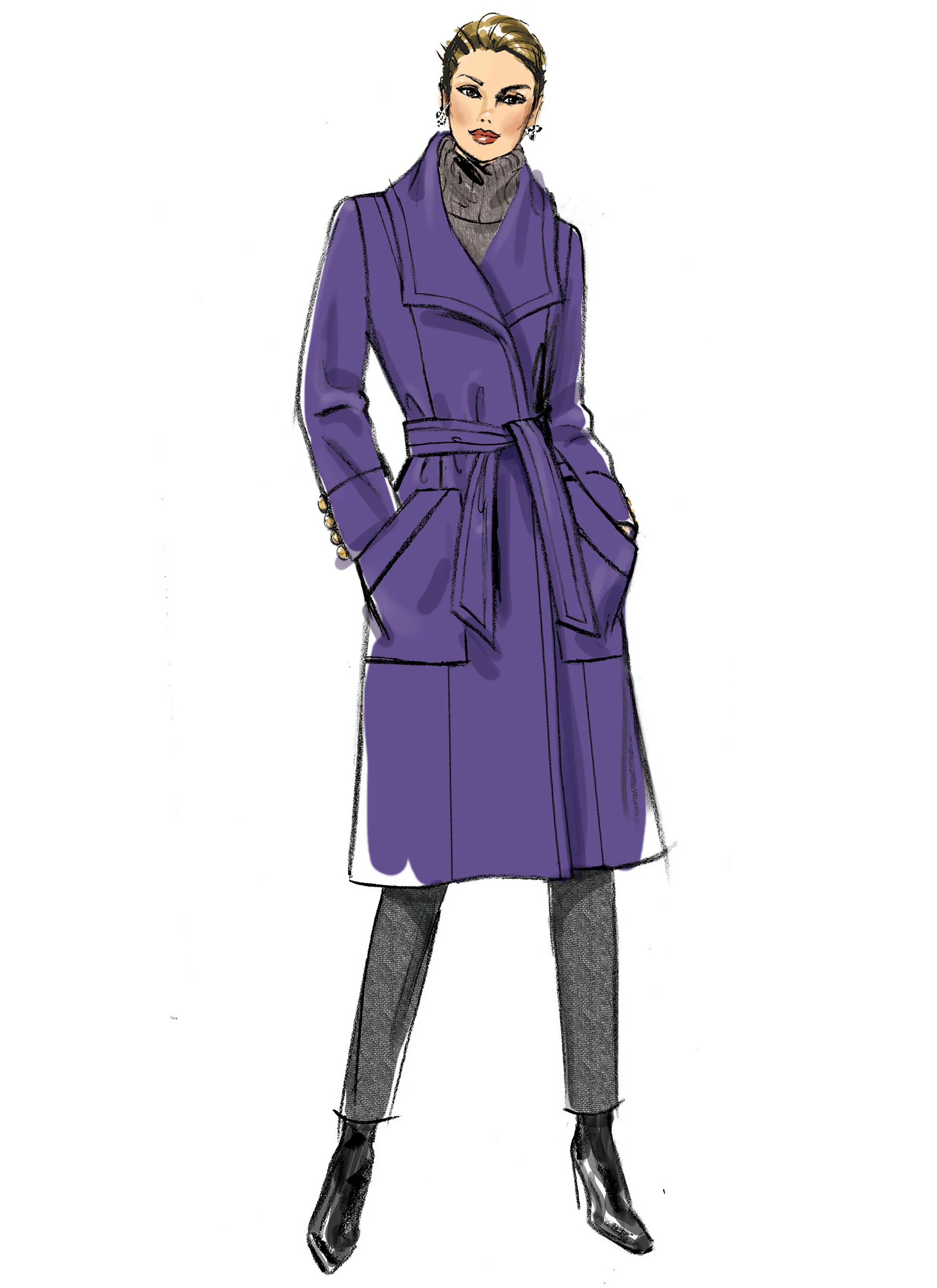 Butterick Coat and Jacket B6720 - Image 4