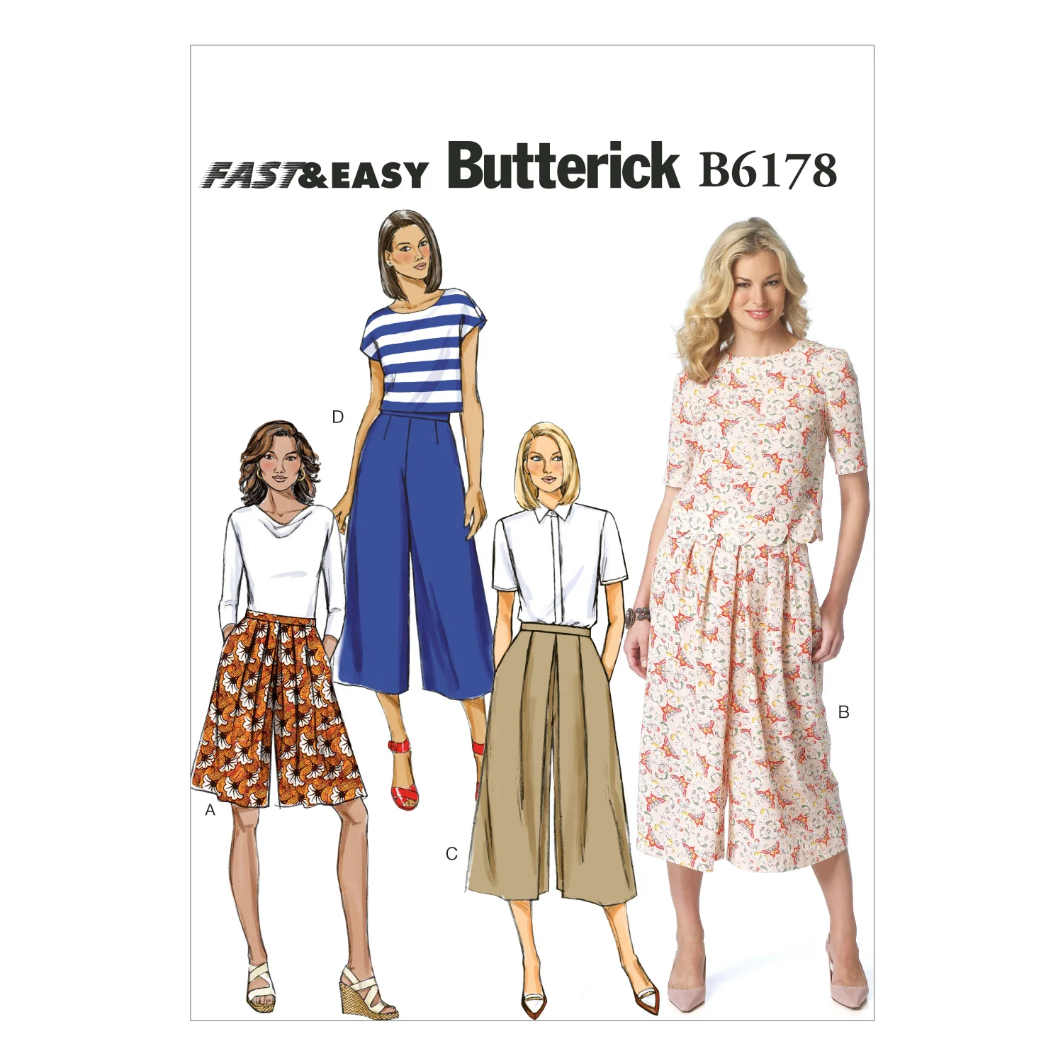 Butterick Culottes B6178 - Image 2