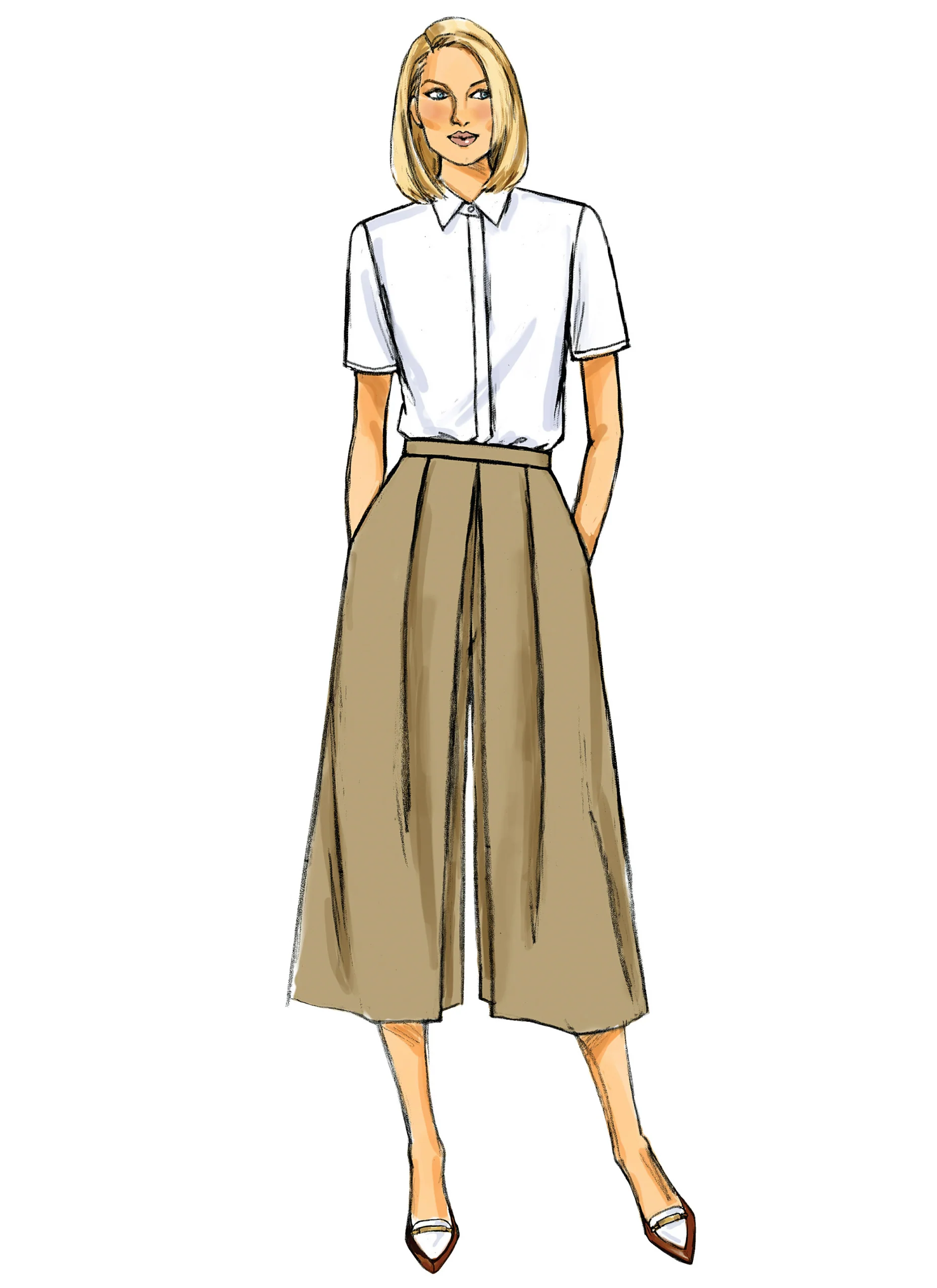 Butterick Culottes B6178 - Image 7