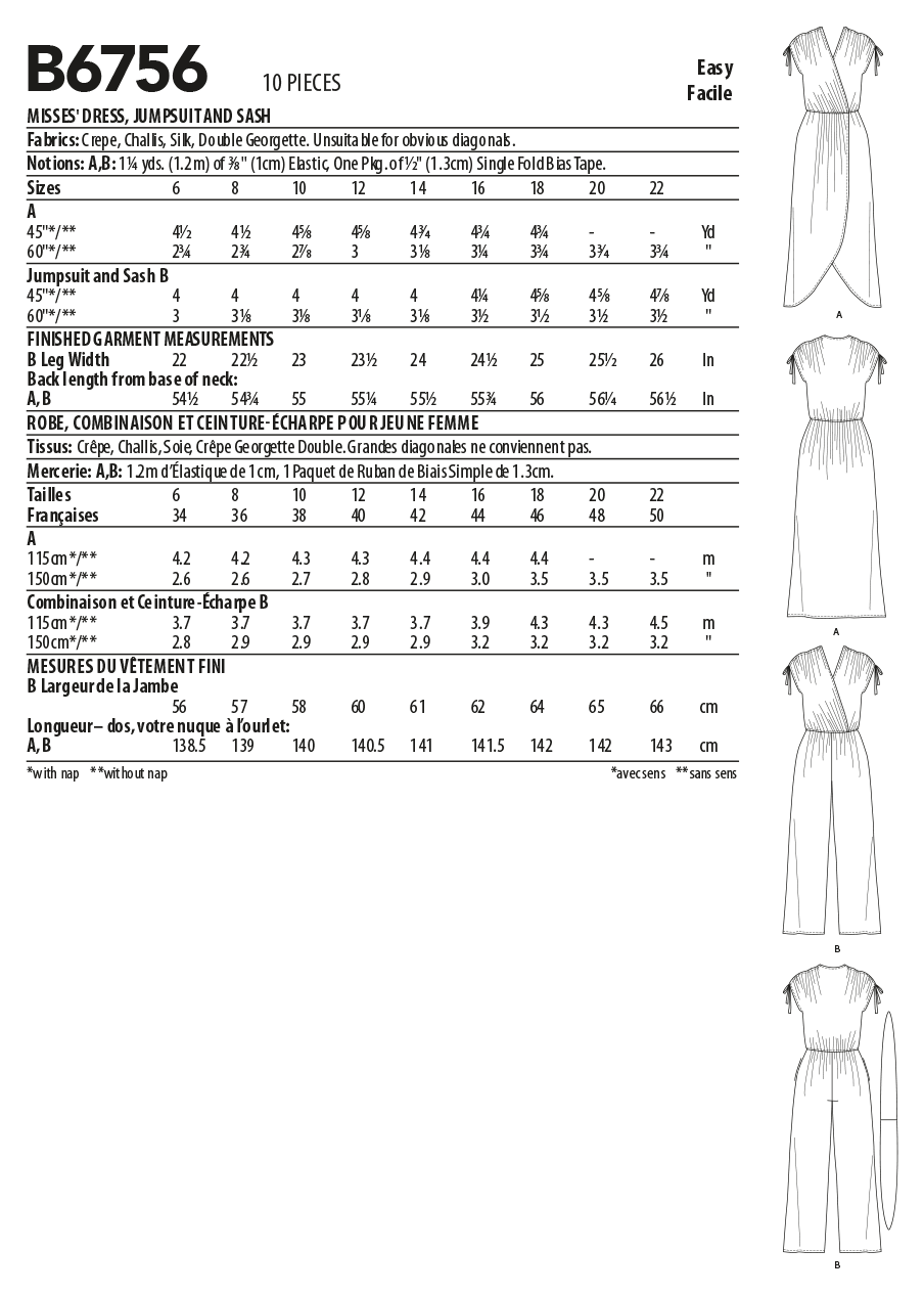 Butterick Dress and Jumpsuit B6756 - Image 8