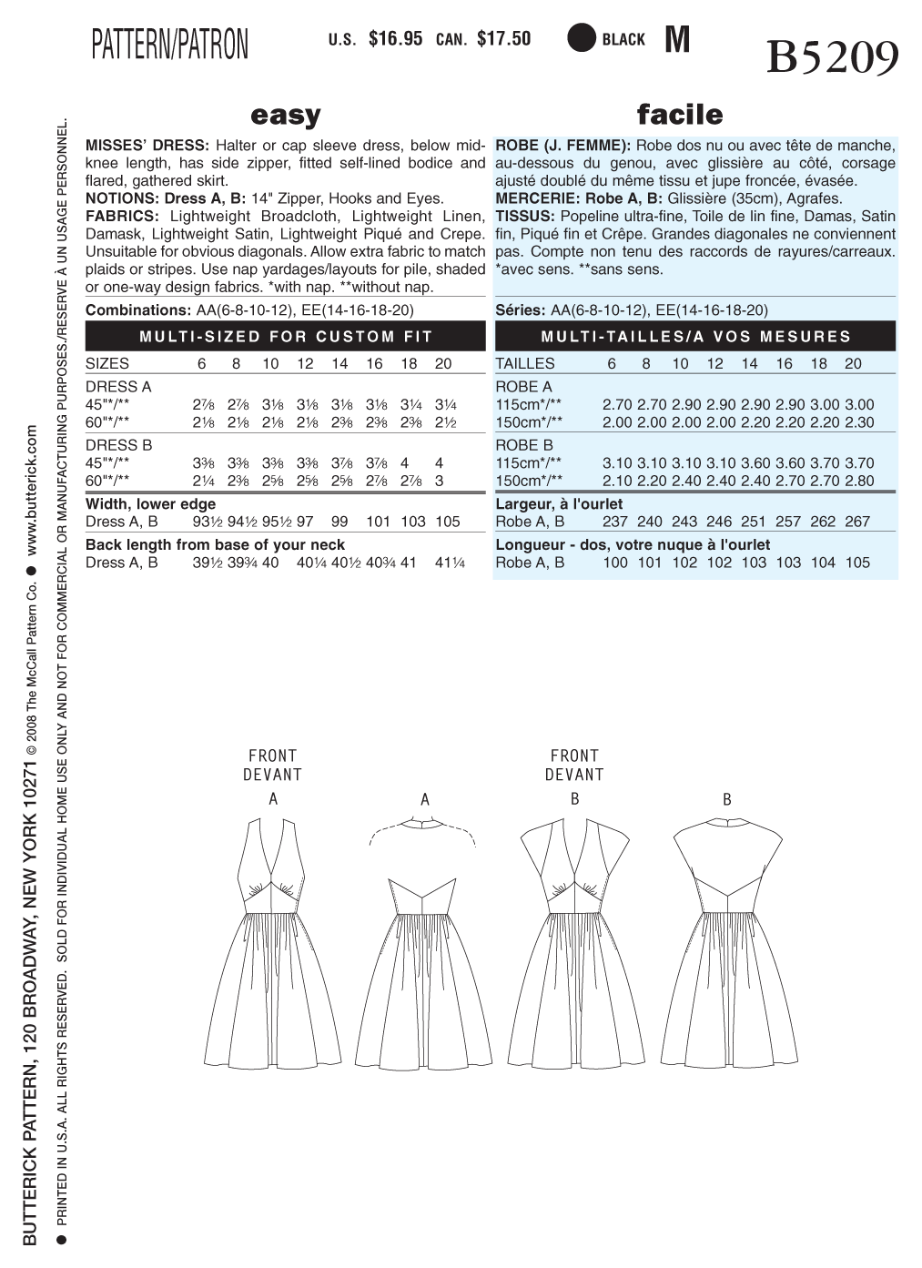 Butterick Dress B5209 - Image 8
