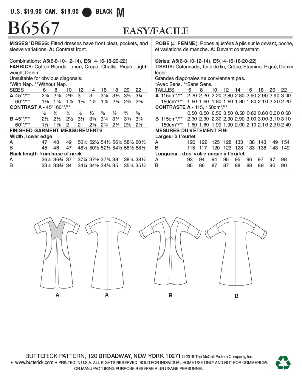 Butterick Dress B6567 - Image 6