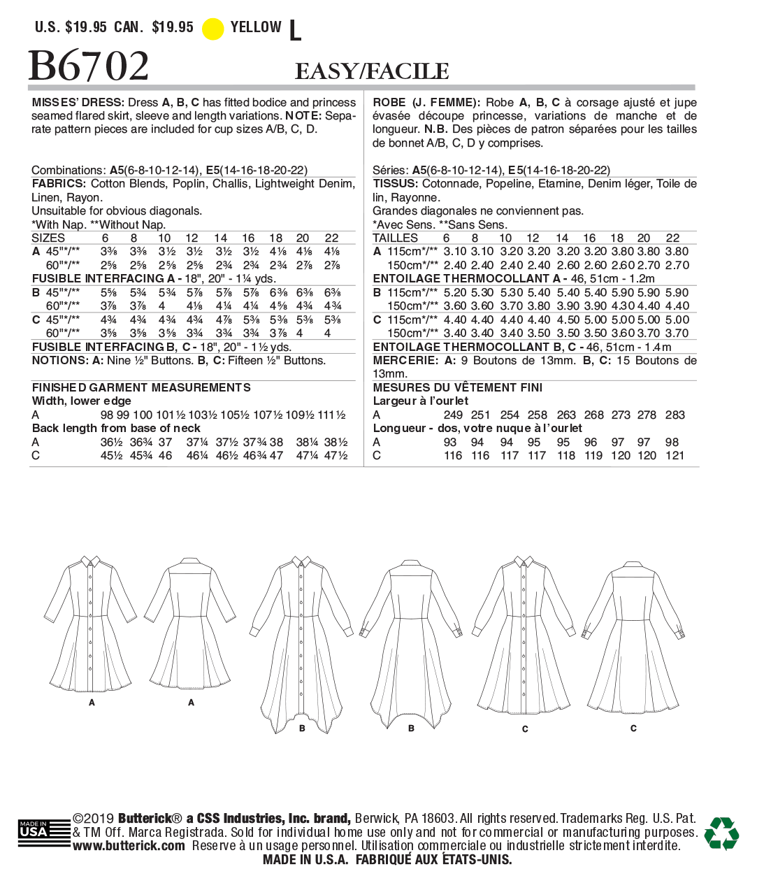 Butterick Dress B6702 - Image 7