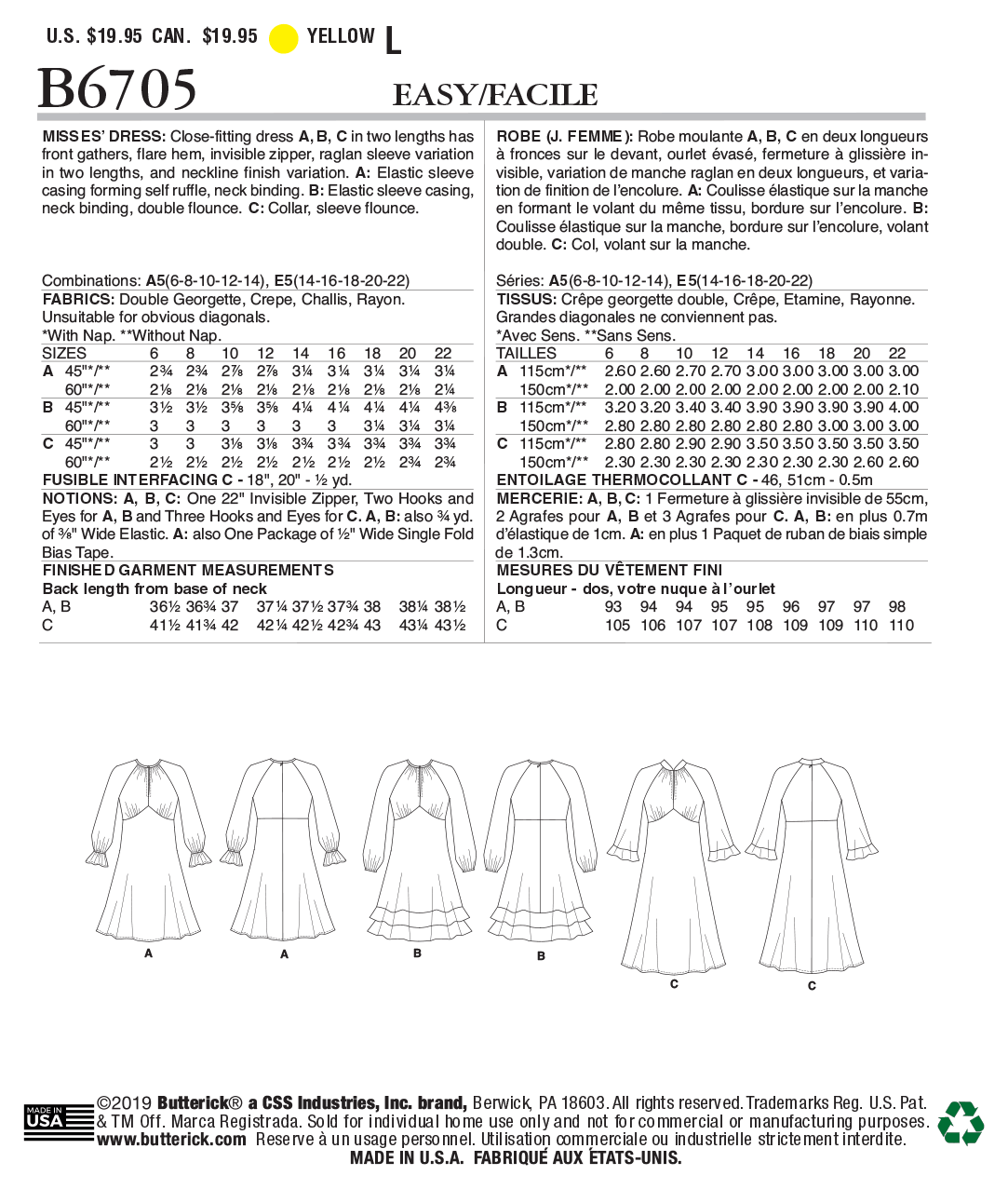 Butterick Dress B6705 - Image 6