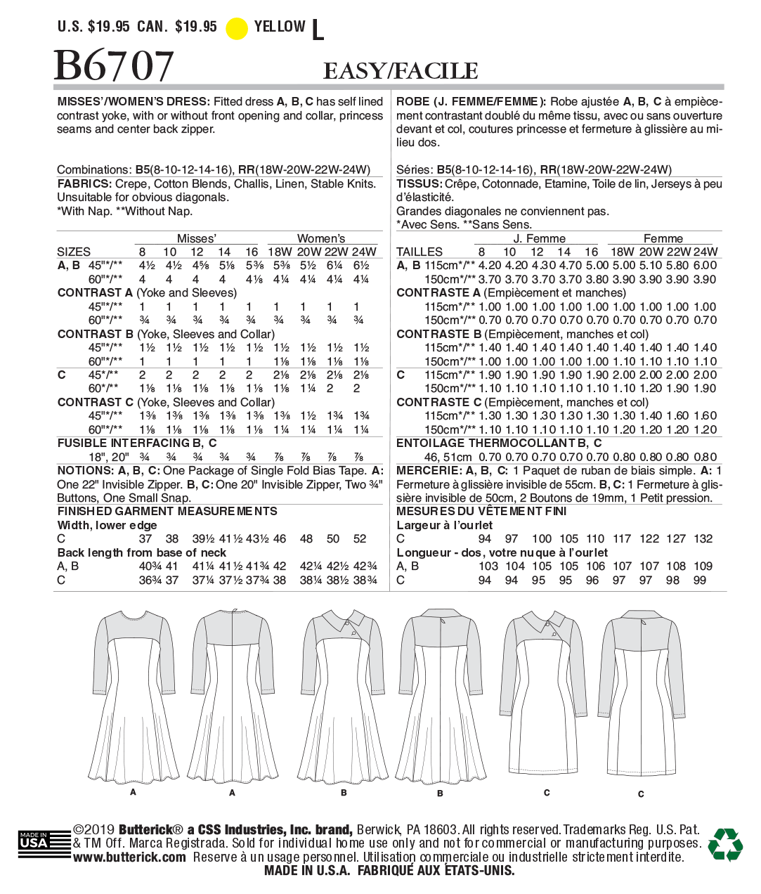 Butterick Dress B6707 - Image 7
