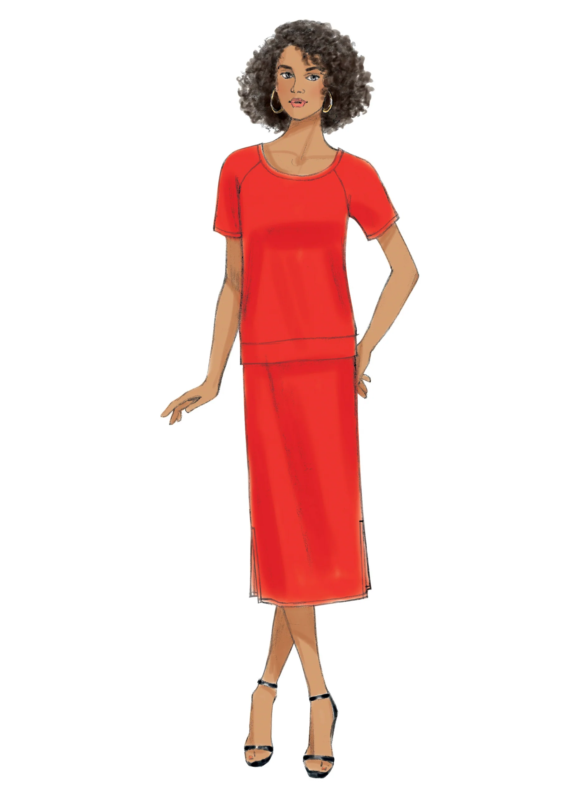 Butterick Dress, Top and Skirt B6207 - Image 6