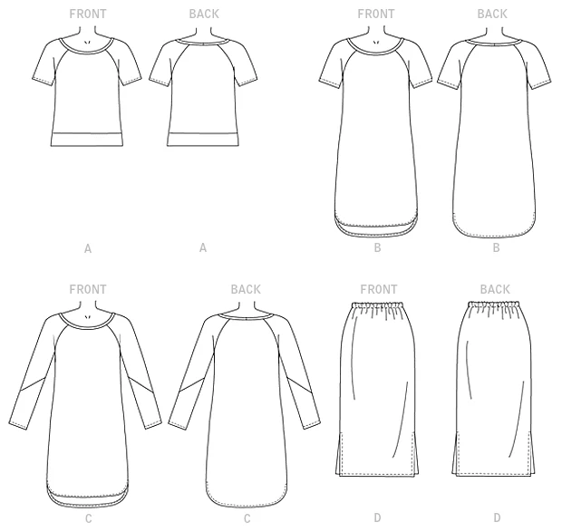 Butterick Dress, Top and Skirt B6207 - Image 8
