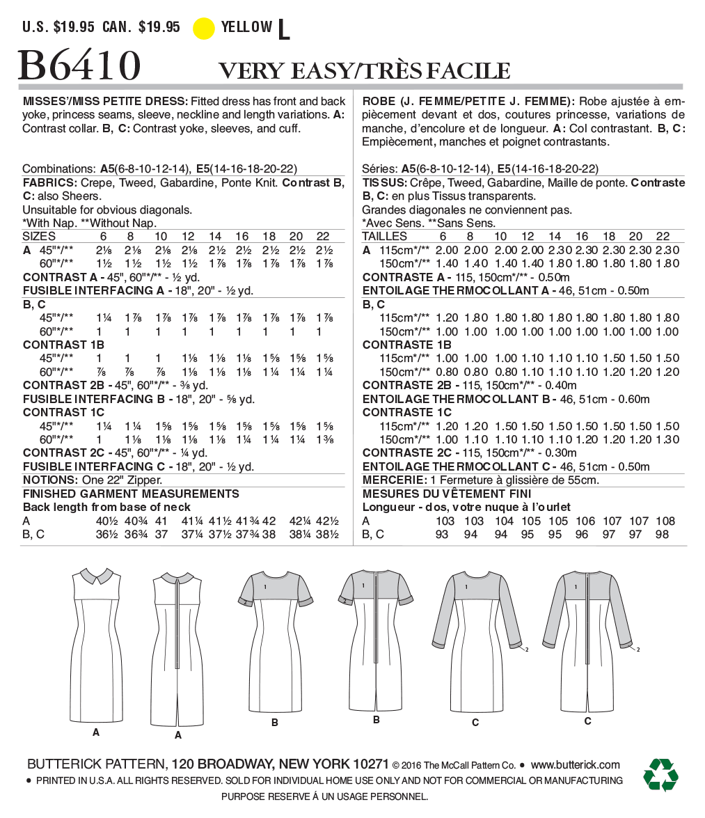 Butterick Dresses B6410 - Image 8