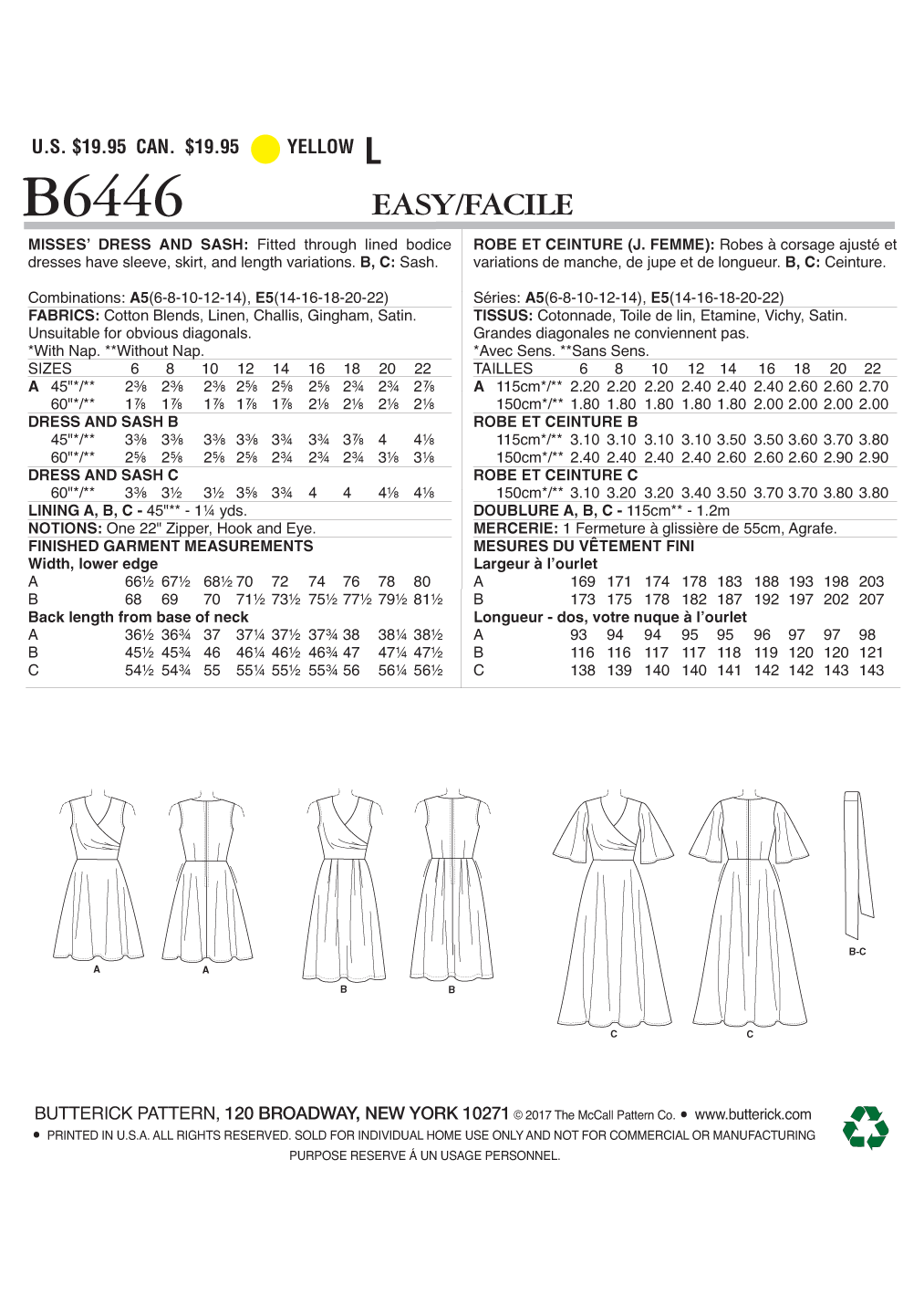Butterick Dresses B6446 - Image 7