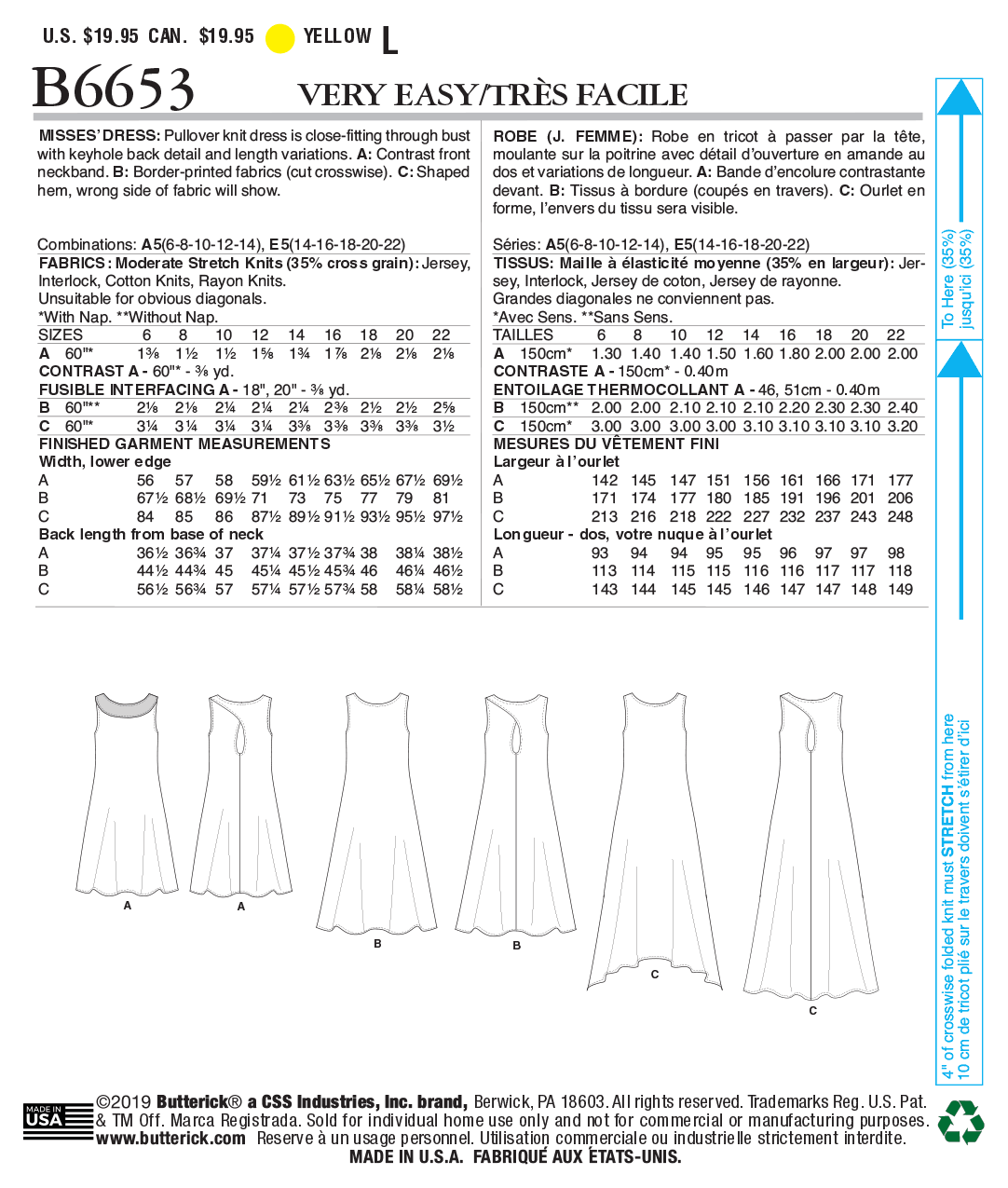 Butterick Dresses B6653 - Image 8