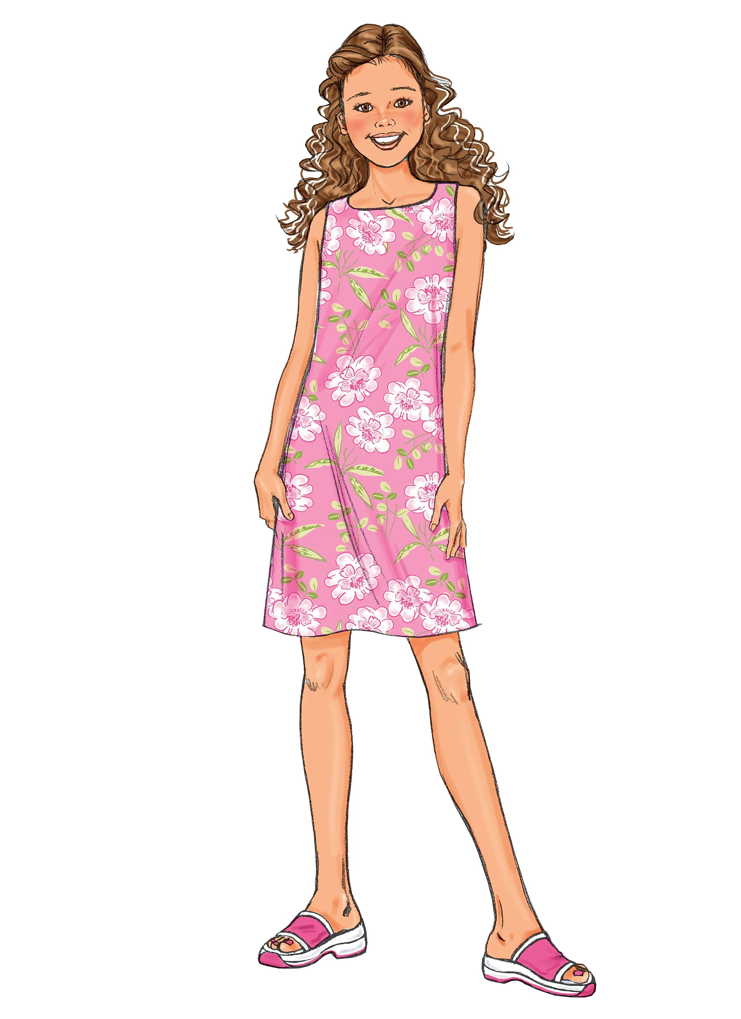 Butterick Girl/Teen Top, Dress, Shorts B3860 - Image 3