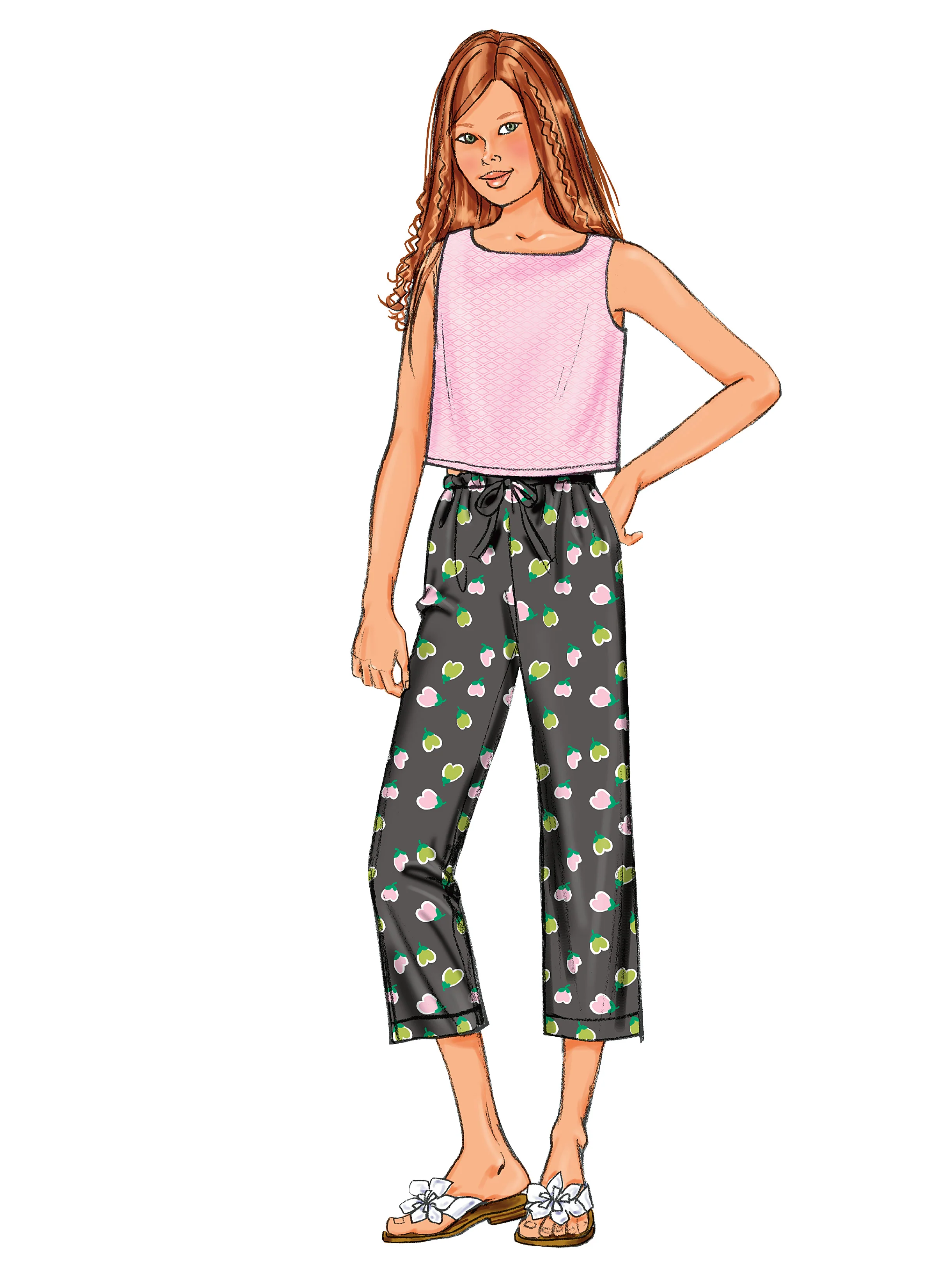 Butterick Girl/Teen Top, Dress, Shorts B3860 - Image 4