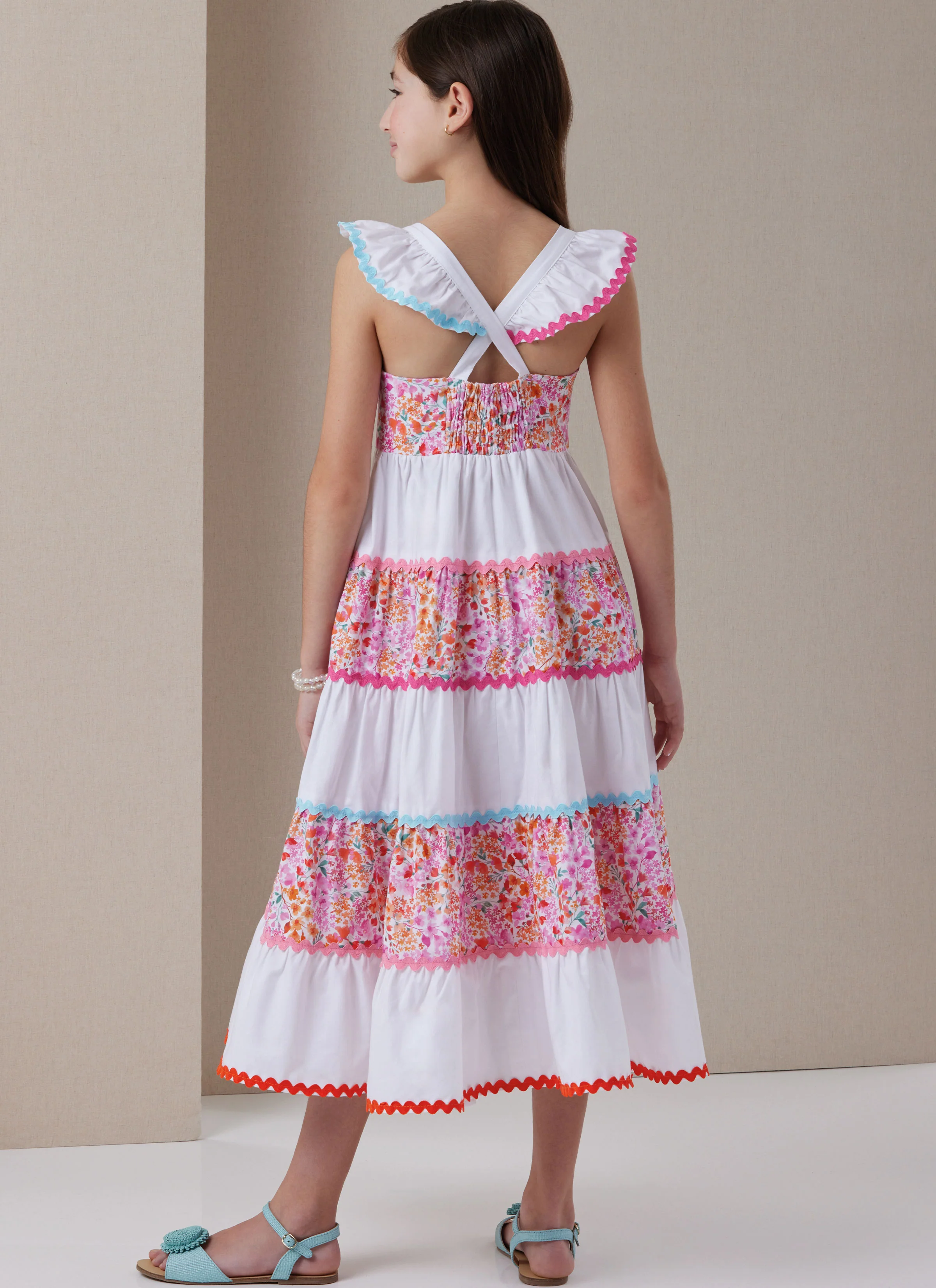 Butterick Girls' Dress and Hat B7051 - Image 6