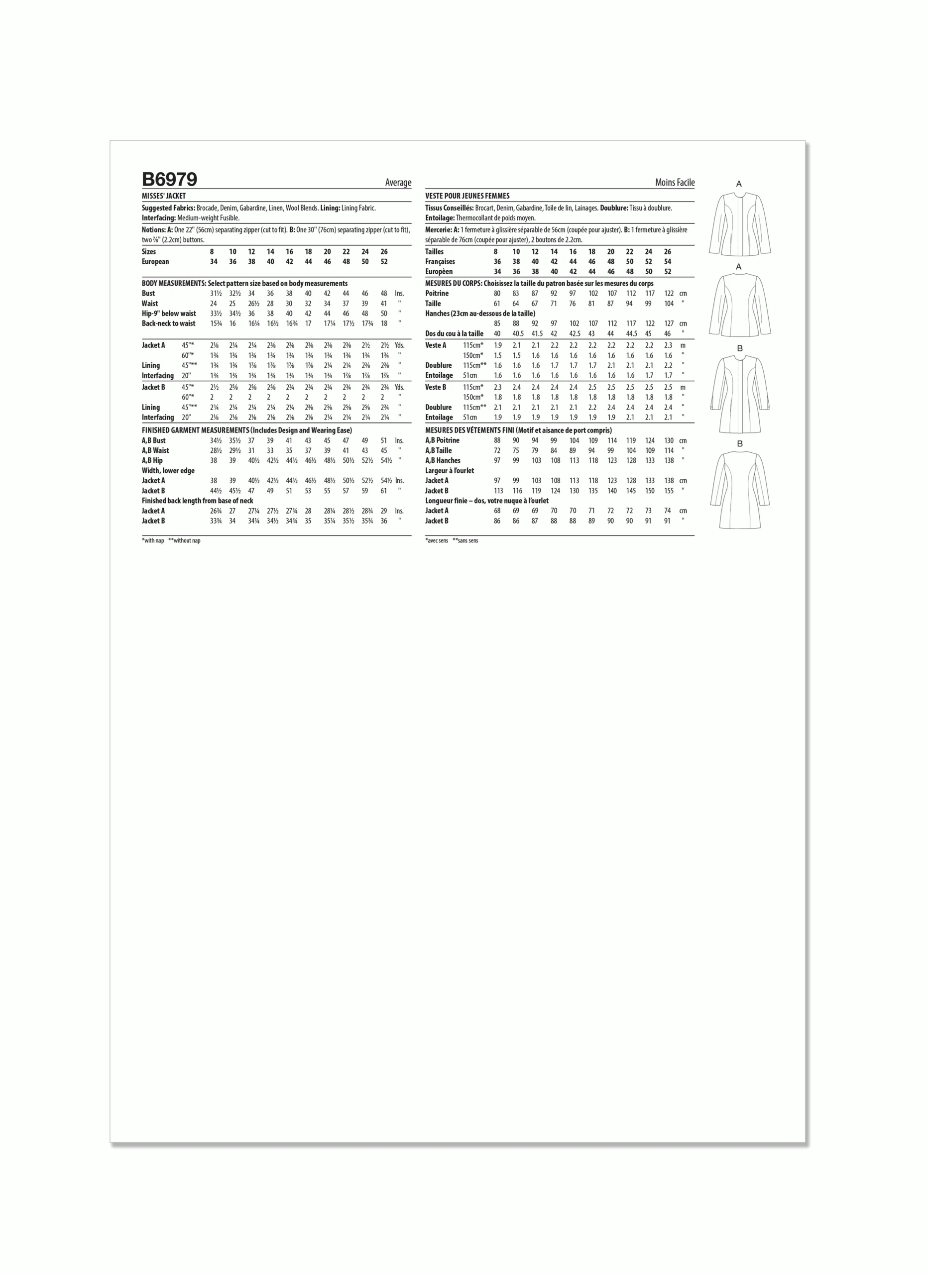 Butterick Jacket B6979 - Image 7