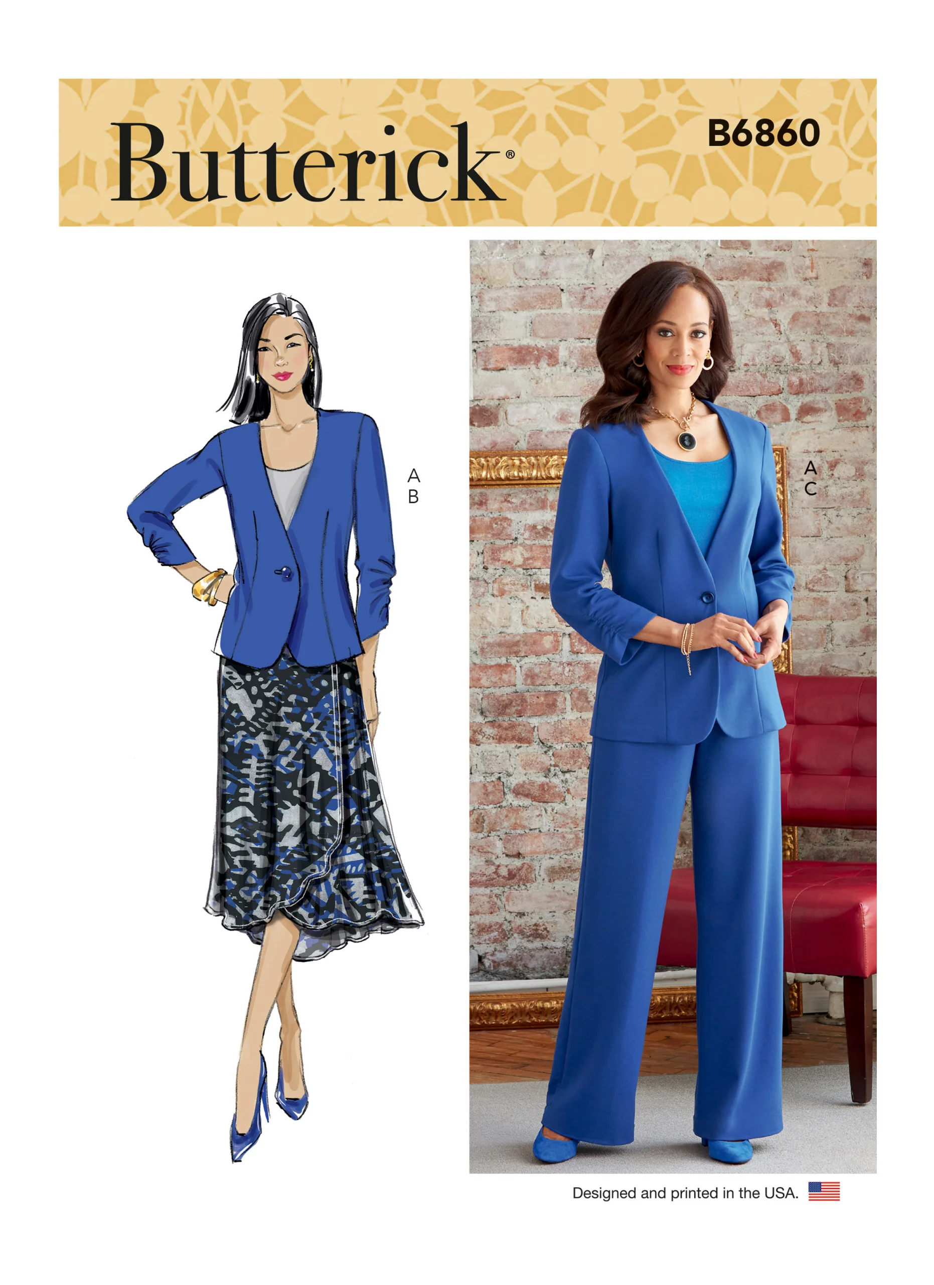 Butterick Jacket, Skirt and Trousers B6860 - Image 2