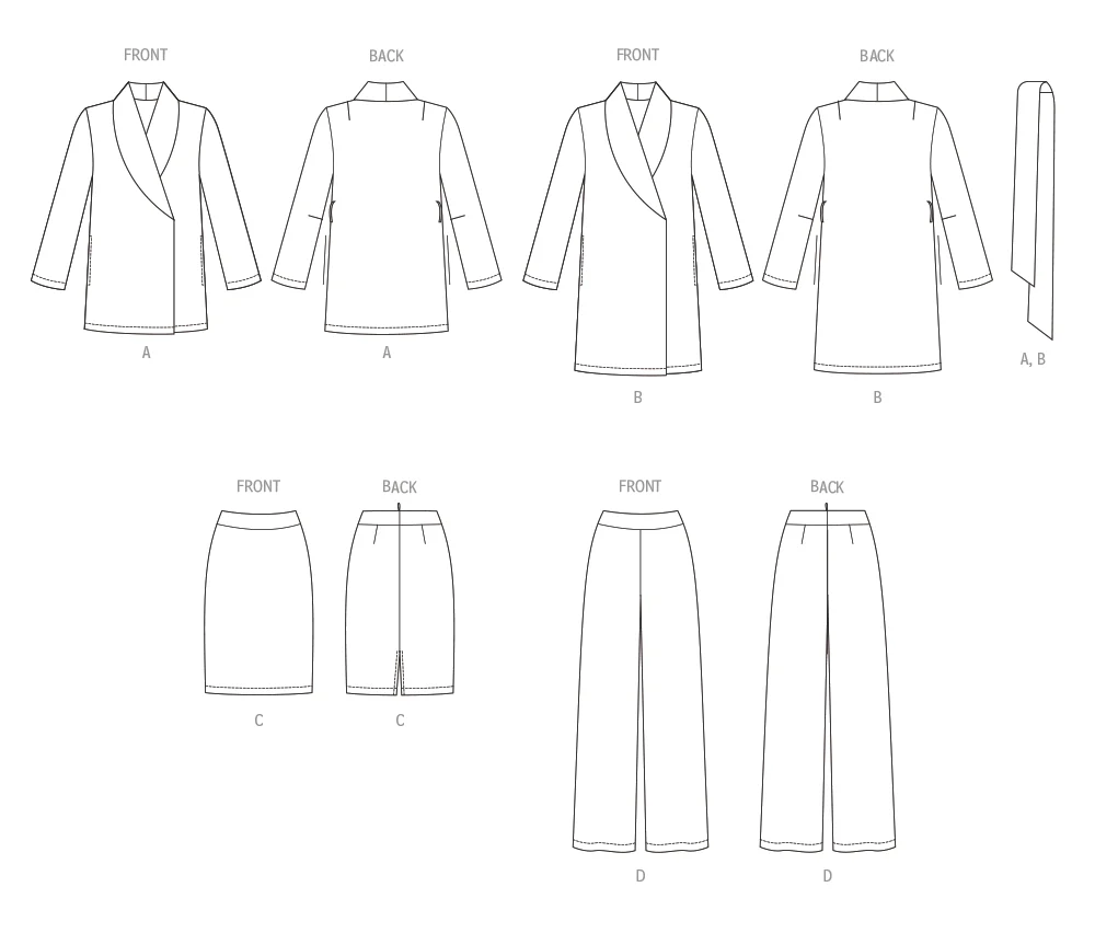 Butterick Jacket, Skirt & Trousers B6965 - Image 8