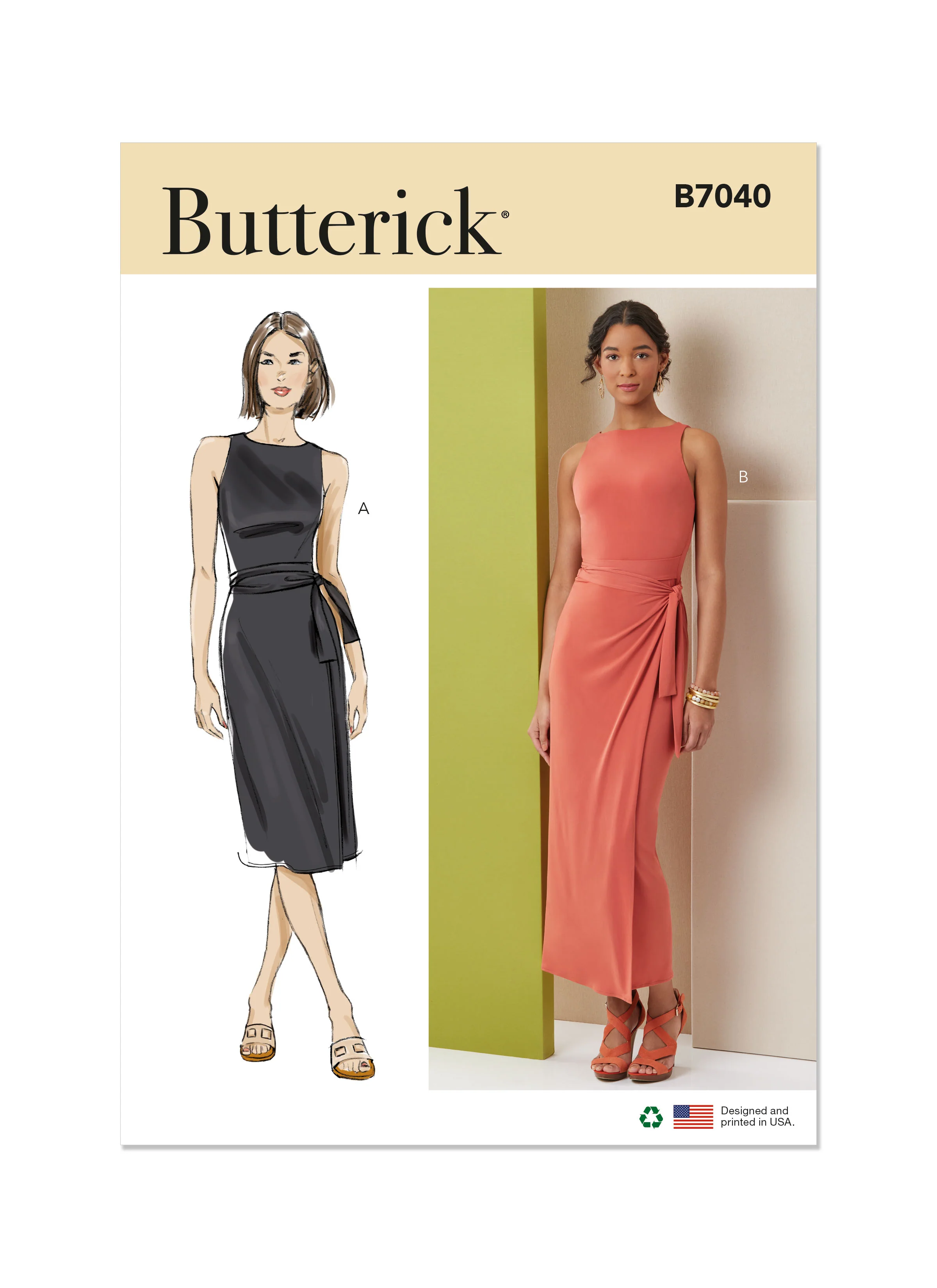 Butterick Knit Dress B7040 - Image 2