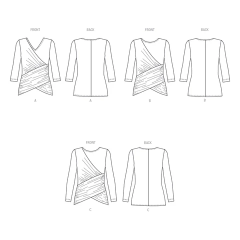 Butterick Knit Tops B6909 - Image 7
