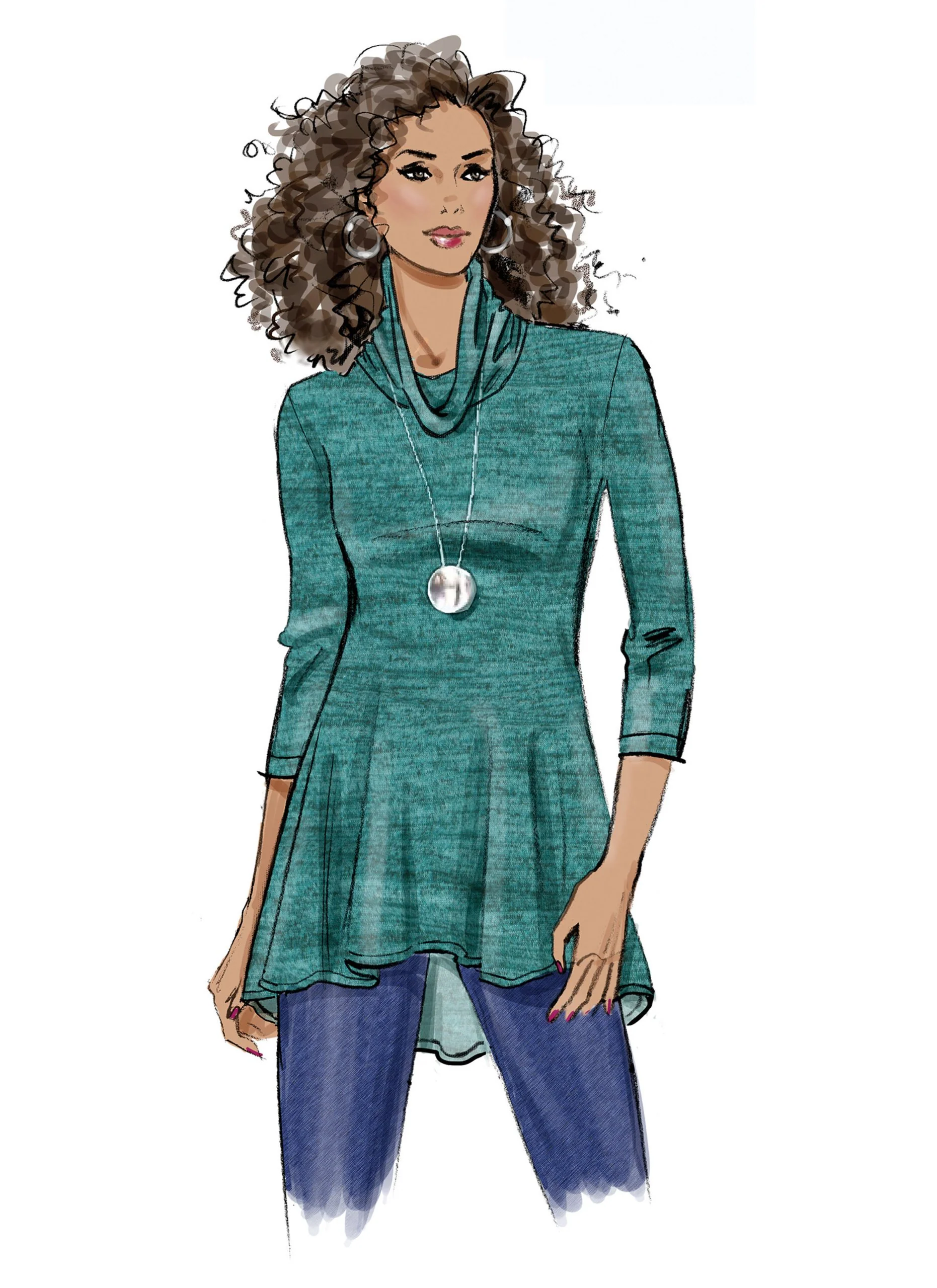 Butterick Knit Tops B6961 - Image 5