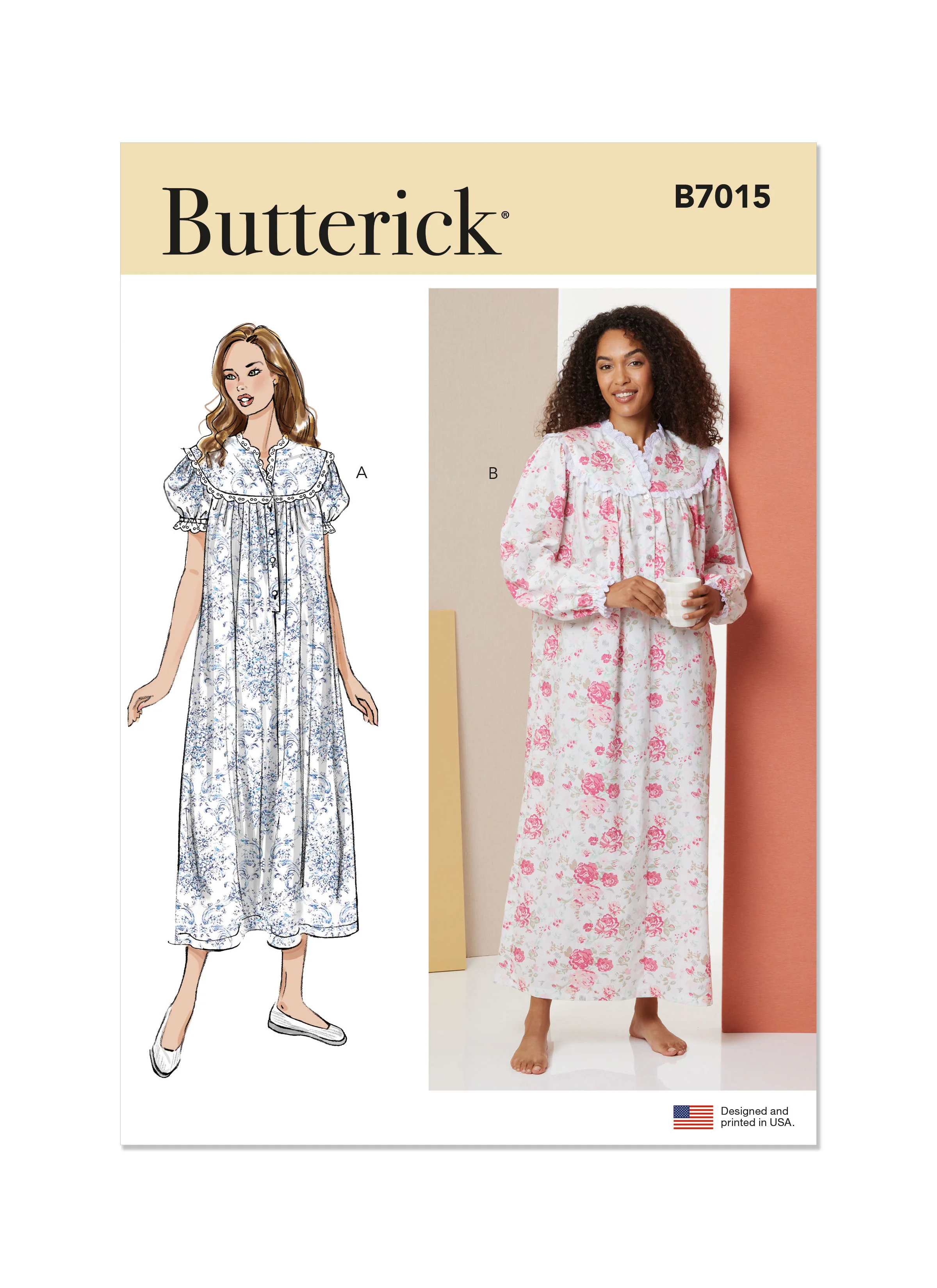 Butterick Nightgown B7015 - Image 5