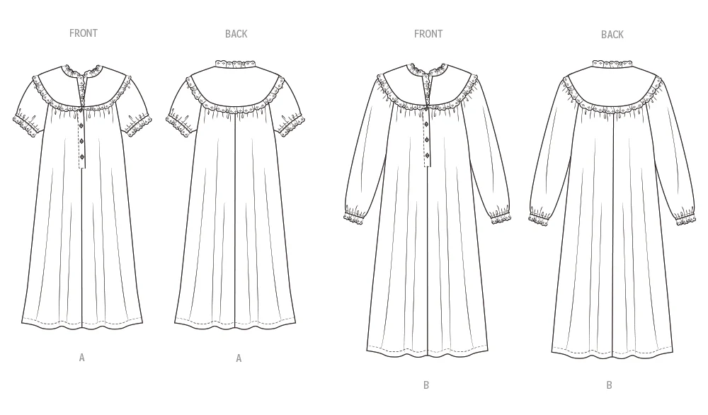 Butterick Nightgown B7015 - Image 6