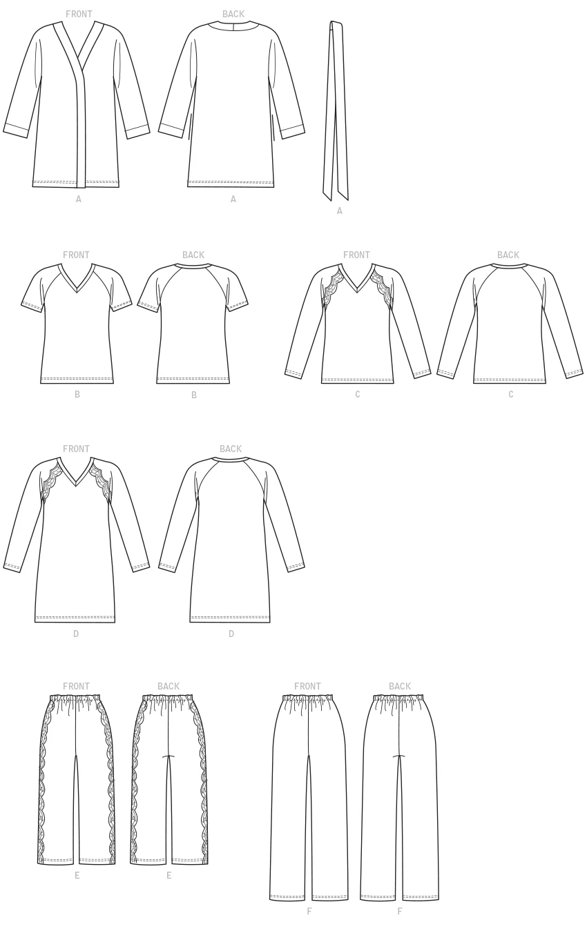 Butterick Nightwear B6428 - Image 7