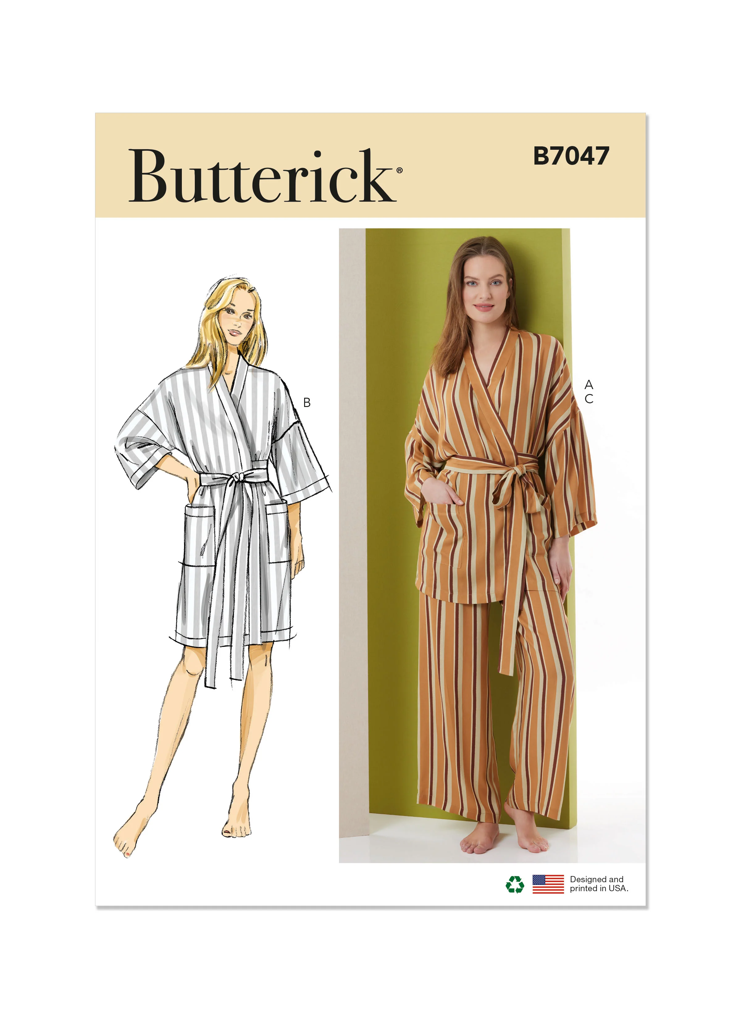 Butterick Robe and Trousers B7047 - Image 2