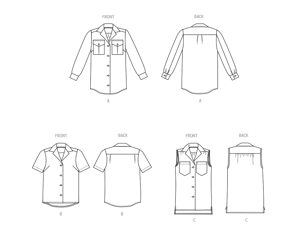 Butterick Shirts B6924 - Image 11