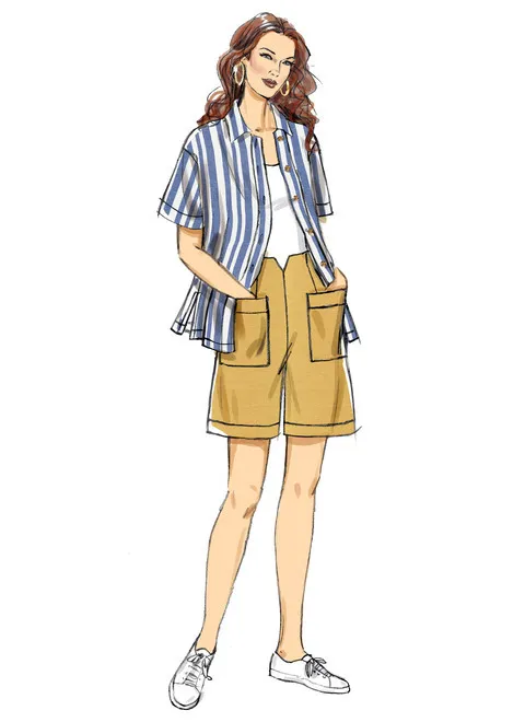Butterick Shirts, Trousers and Shorts B6880 - Image 4
