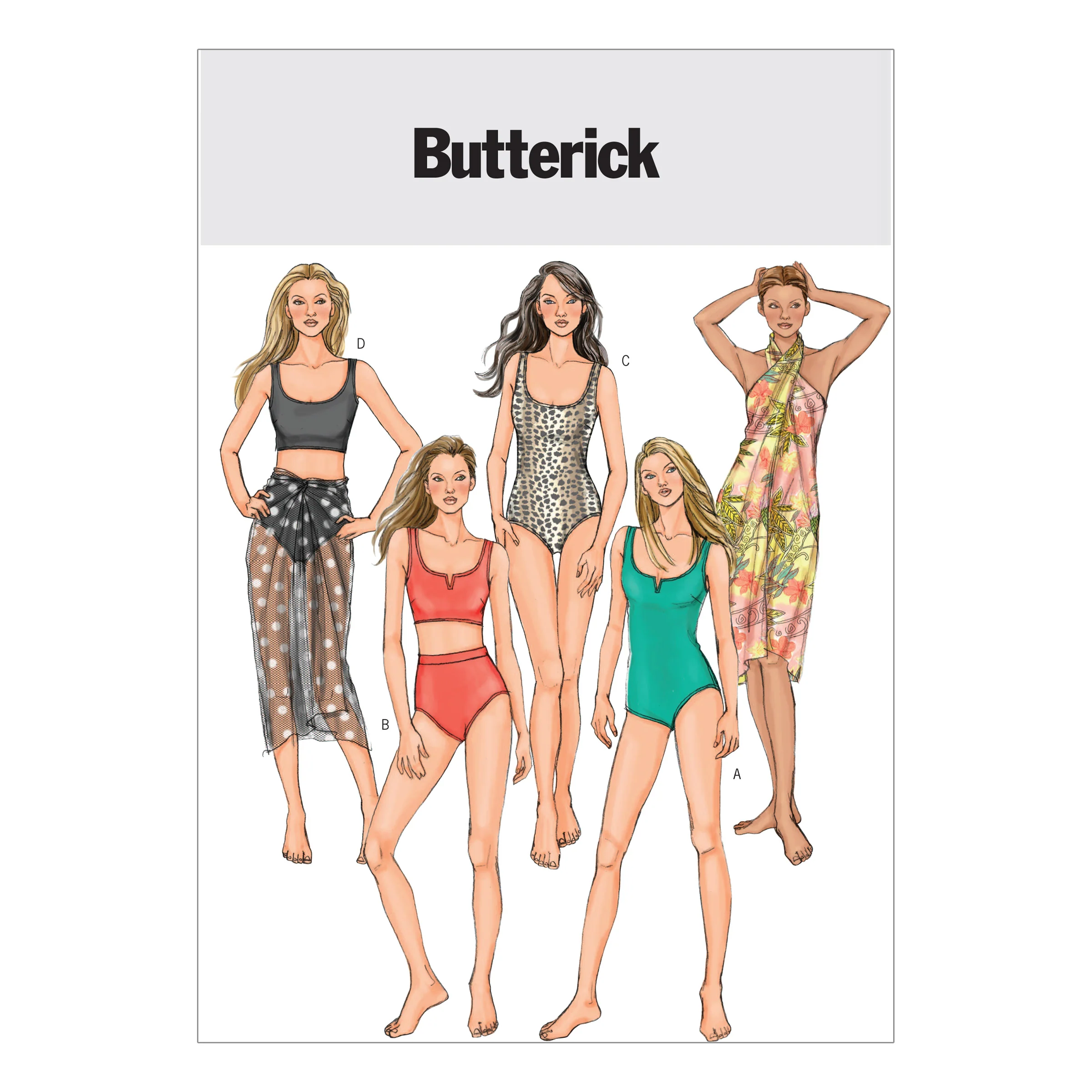 Butterick Swimsuits and Wrap B4526 - Image 2