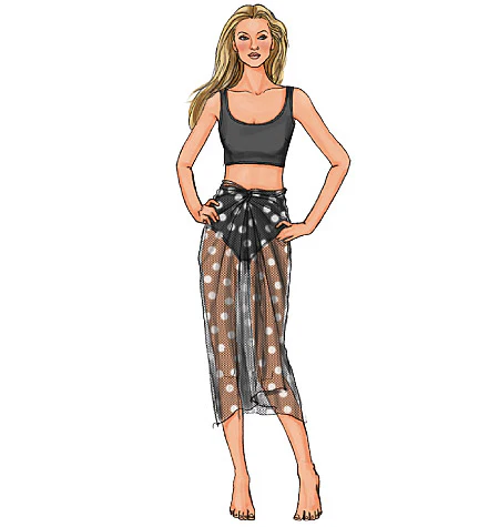 Butterick Swimsuits and Wrap B4526 - Image 3