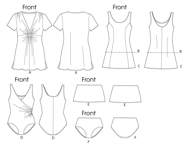 Butterick Swimwear B5795 - Image 11
