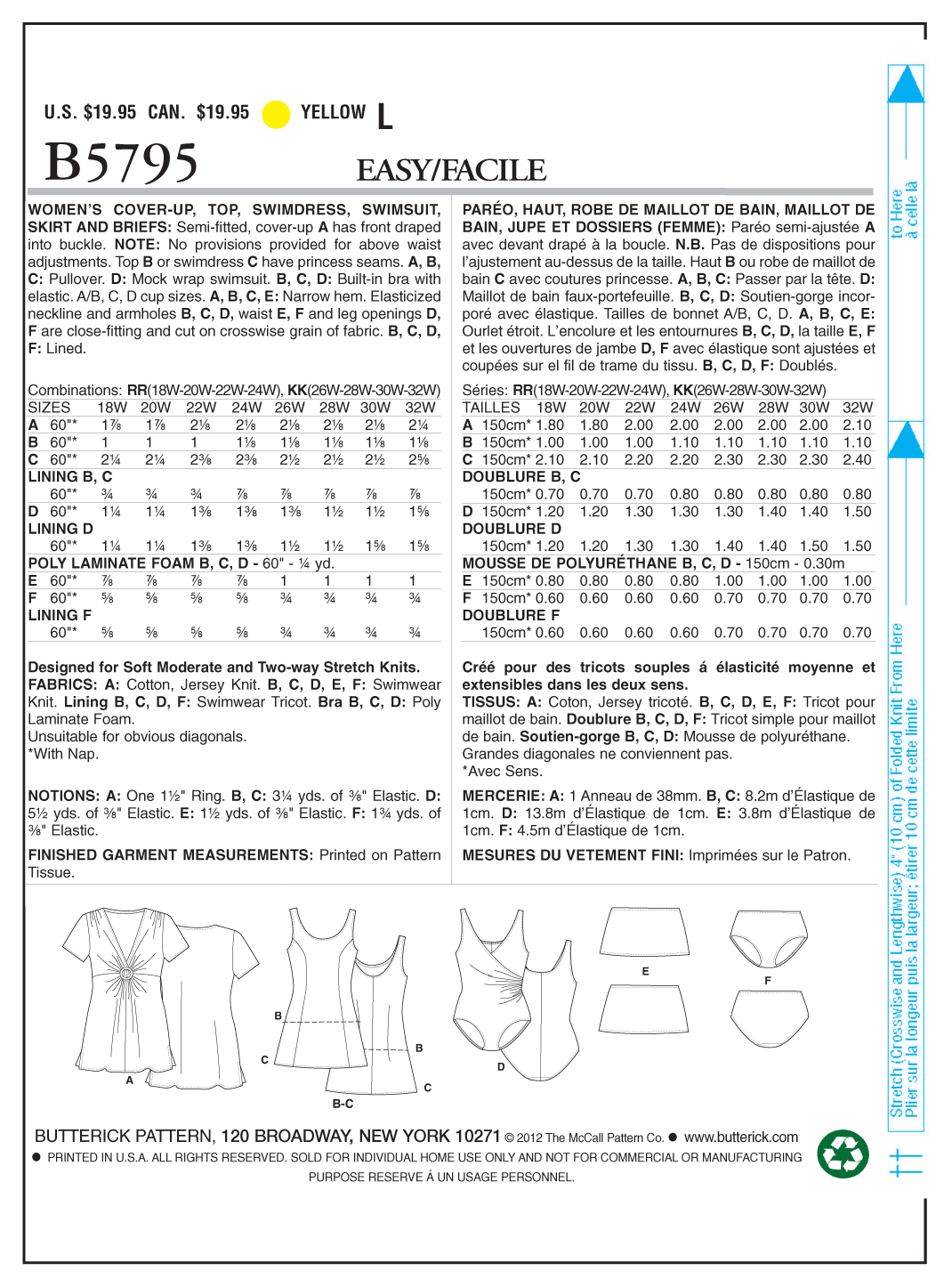 Butterick Swimwear B5795 - Image 12