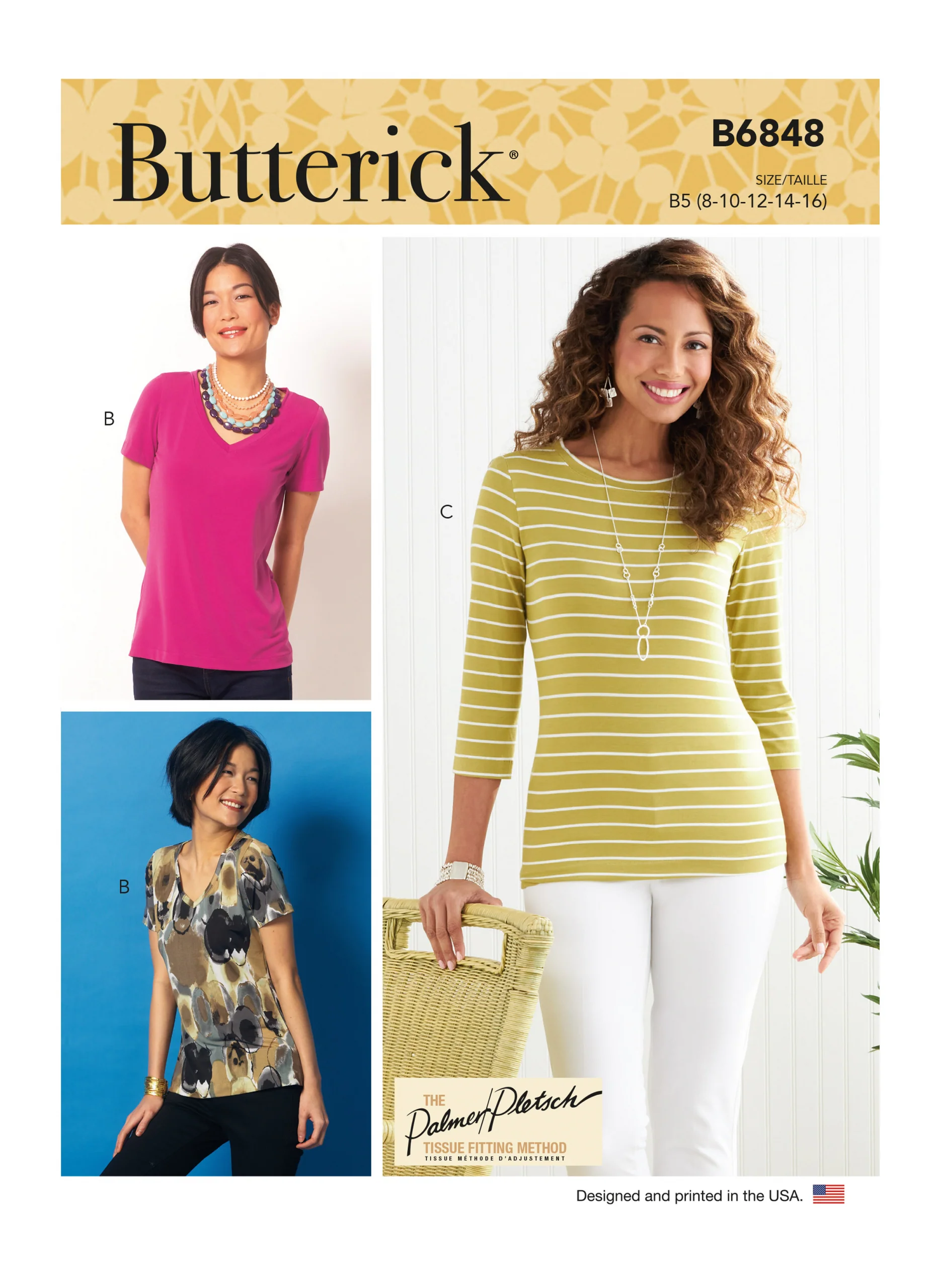 Butterick T-shirt and Tank Top B6848 - Image 2