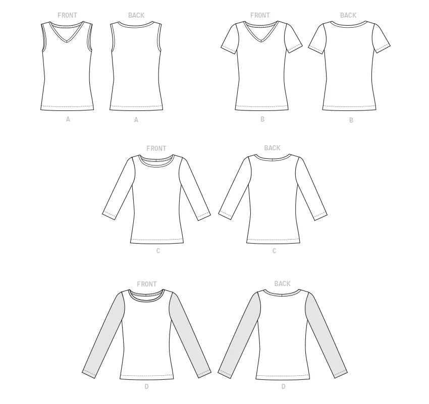 Butterick T-shirt and Tank Top B6848 - Image 7