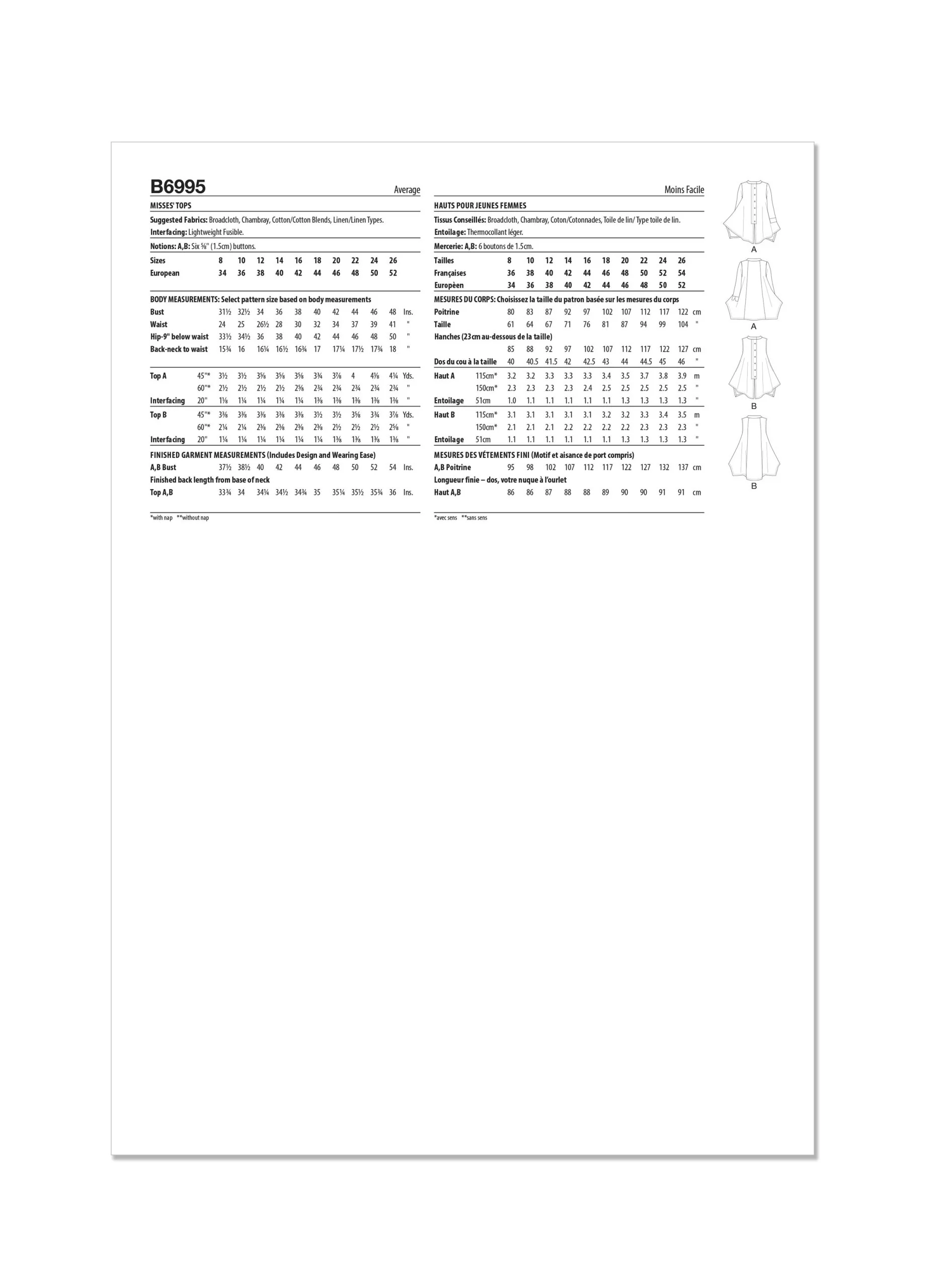 Butterick Tops B6995 - Image 7