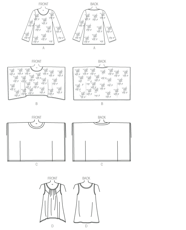 Butterick Tunic and Top B6173 - Image 7